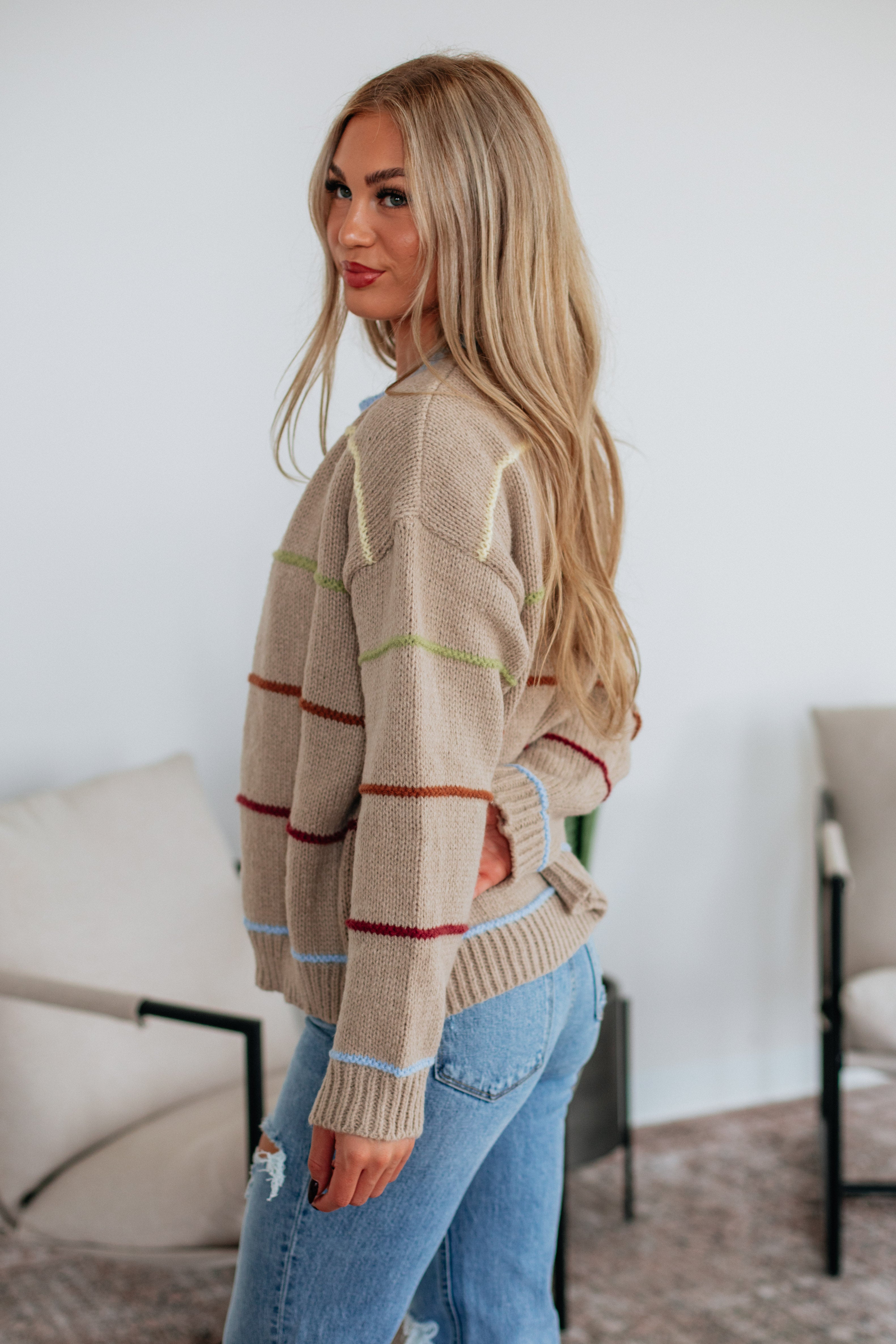 Etta Striped Cardigan