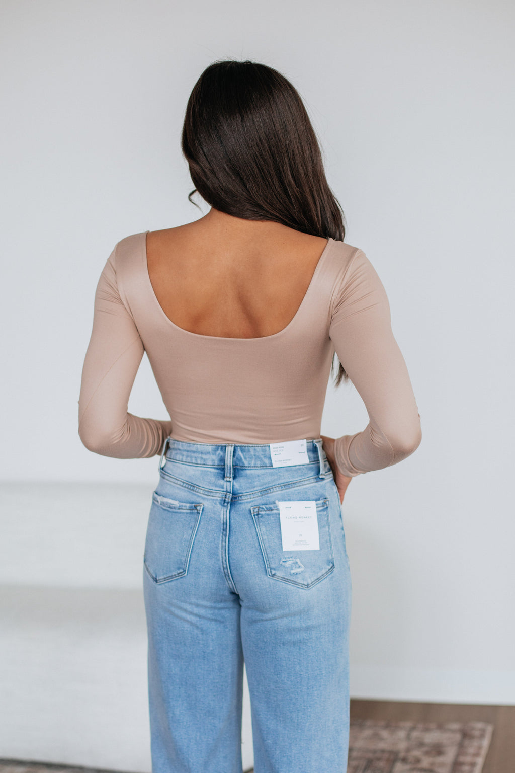 Nicolette Basic Bodysuit - Sand