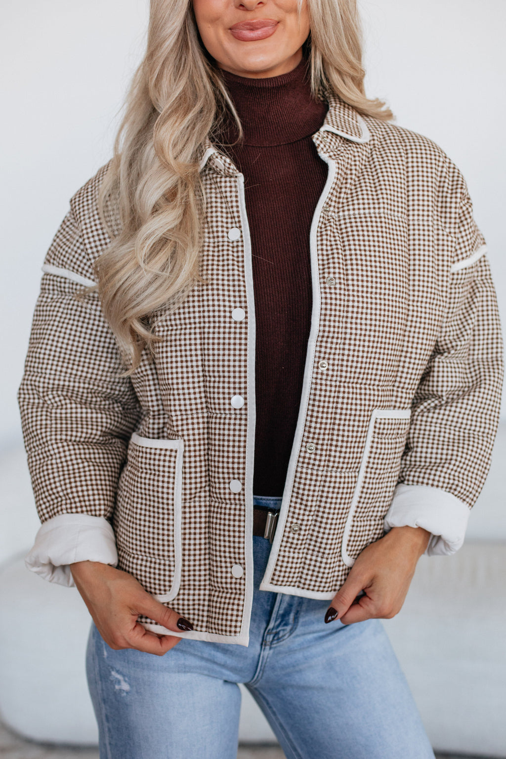 Jenelle Gingham Jacket