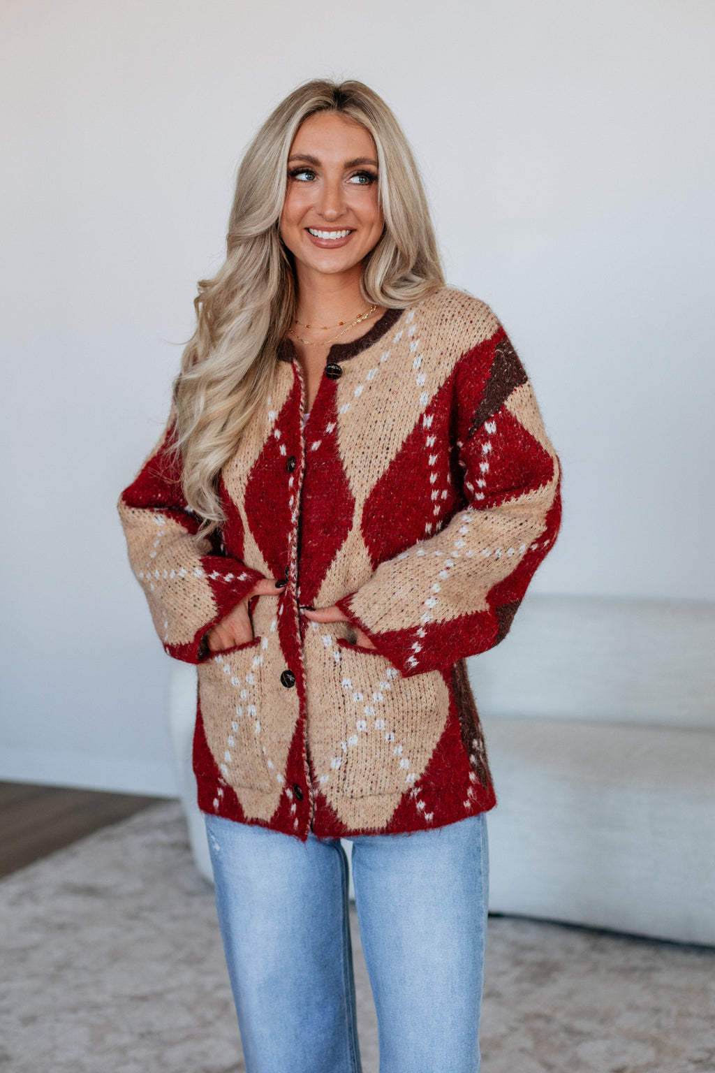 Cornell Argyle Cardigan