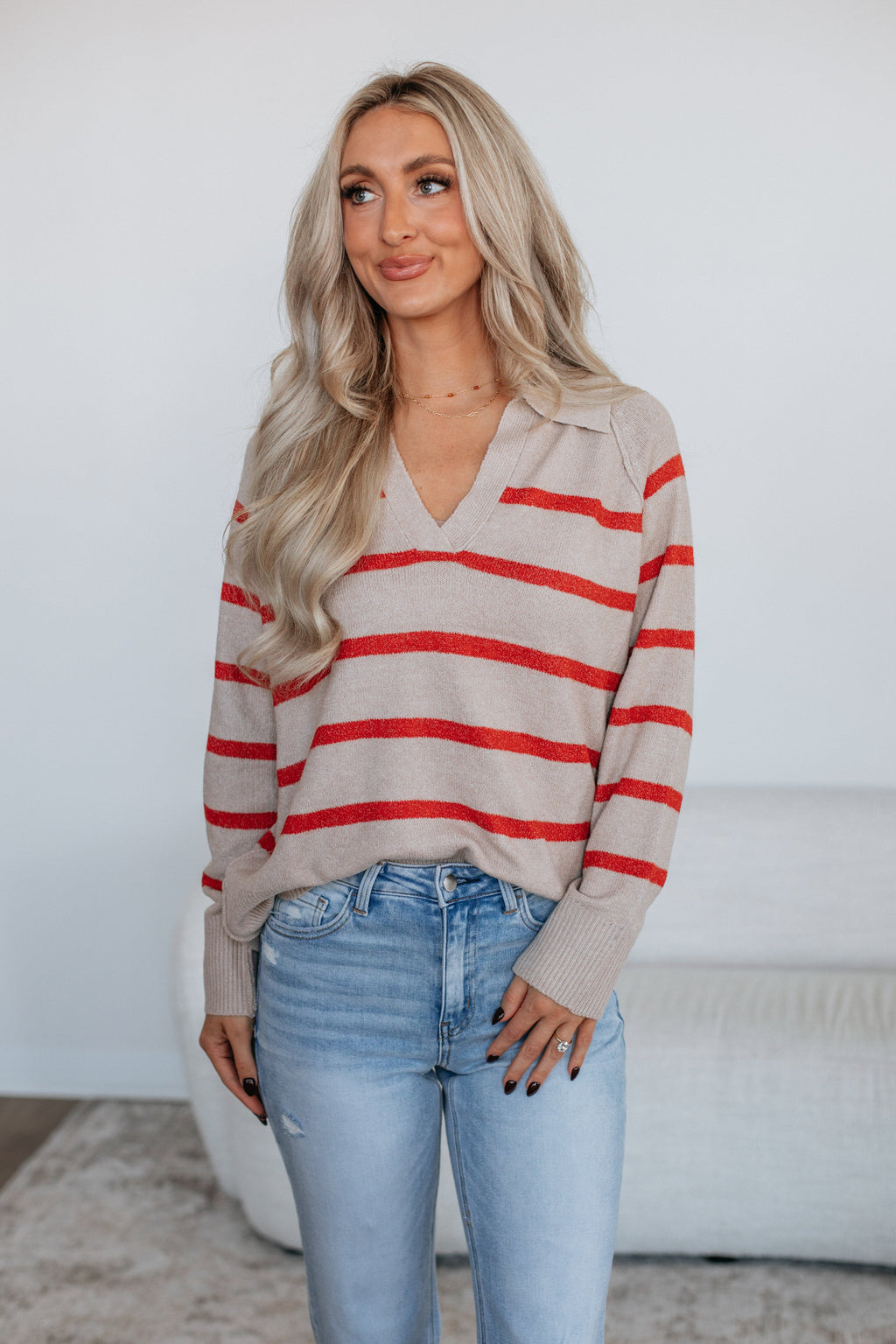 Danielle Striped Pullover