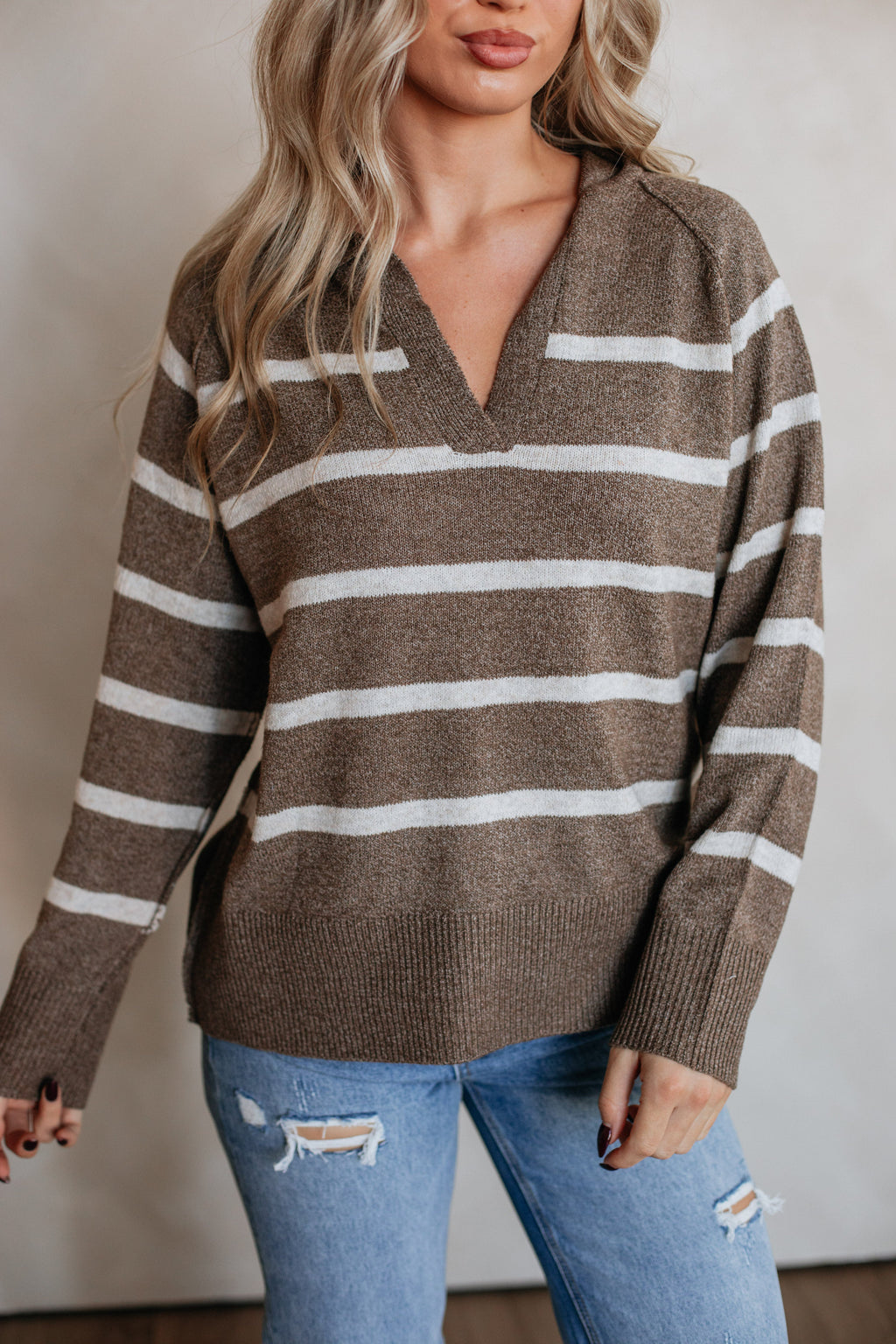 Danielle Striped Pullover