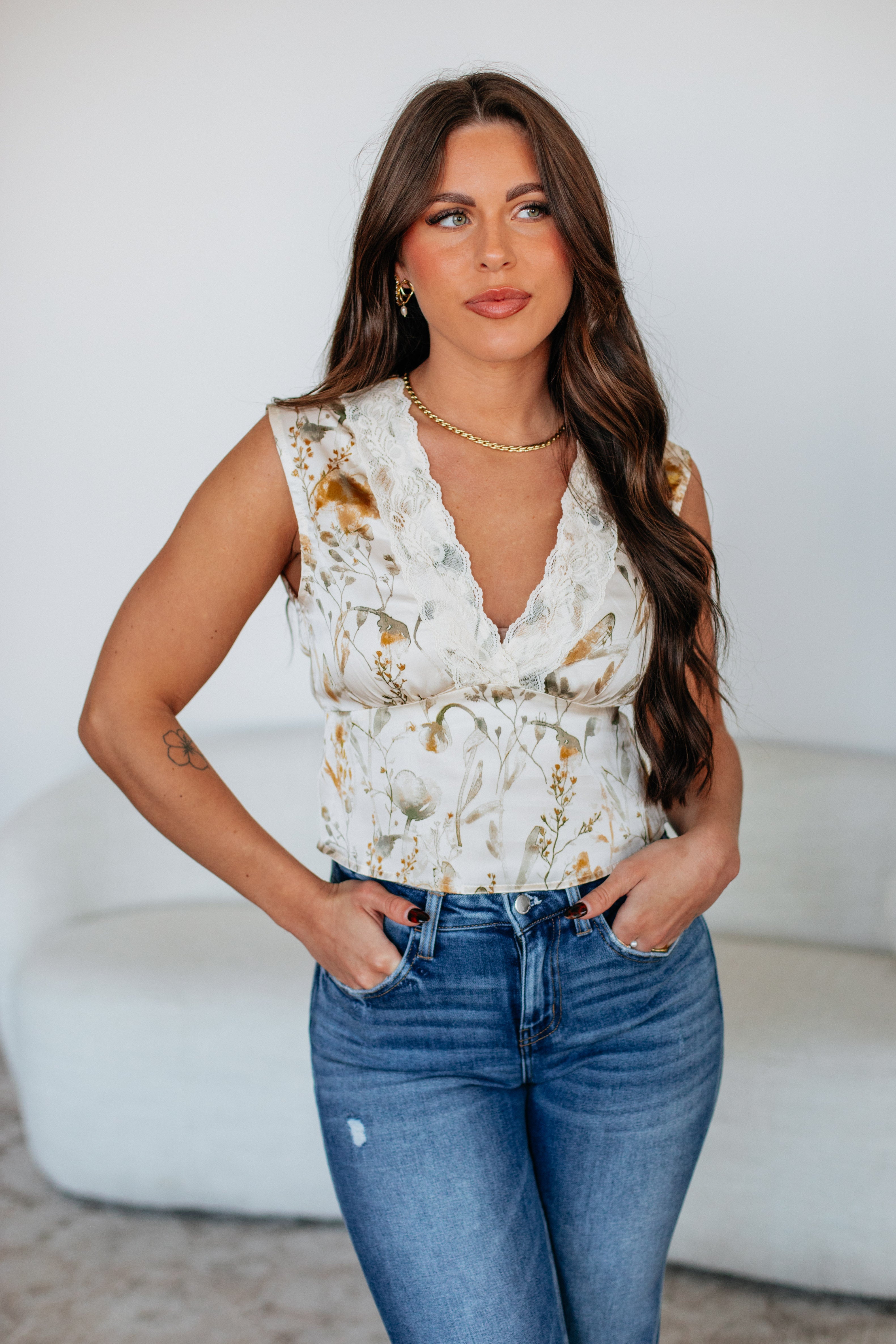 Cyndella Floral Tank