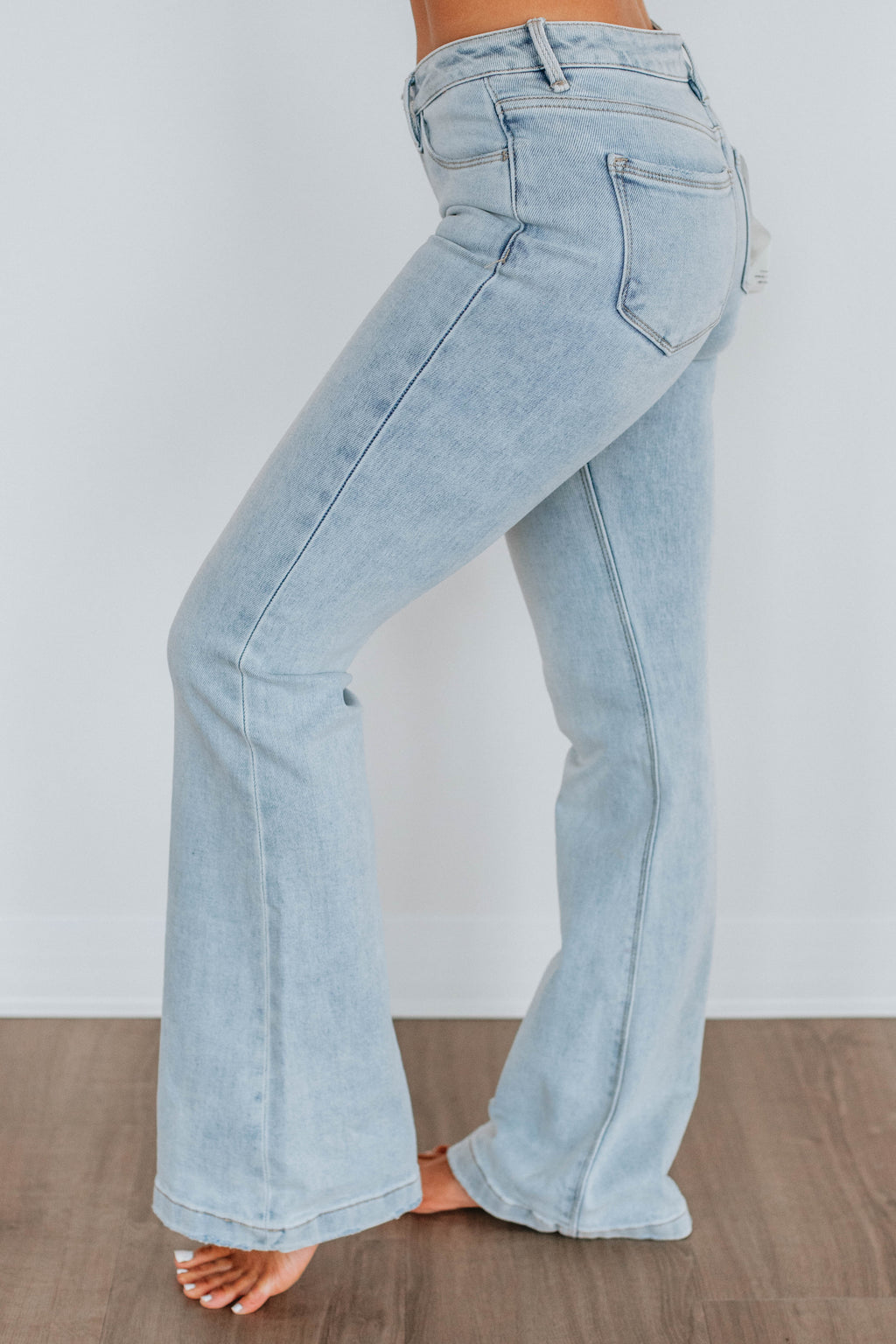 Palmer Risen Flare Jeans - Light Wash