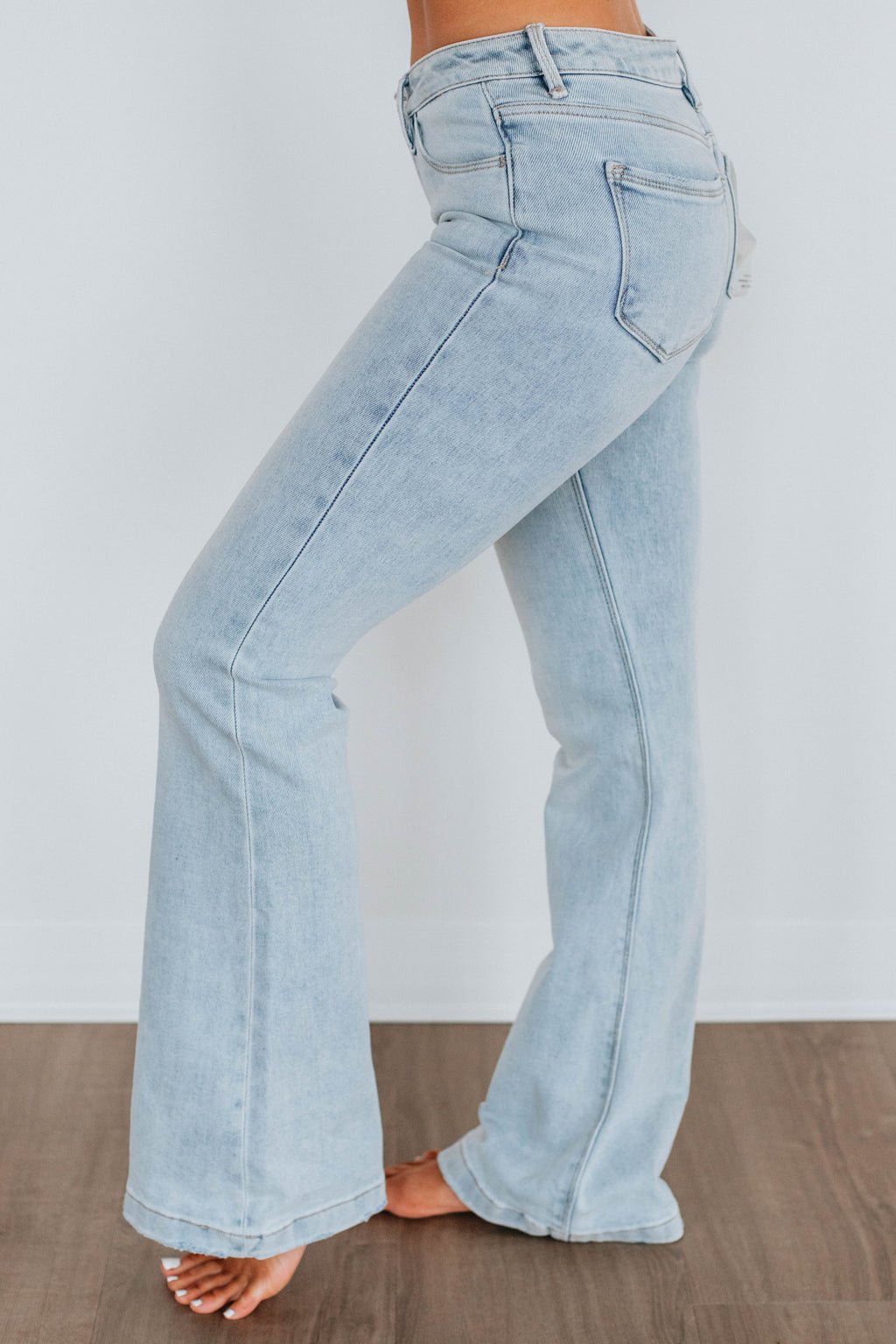 Palmer Risen Flare Jeans - Light Wash