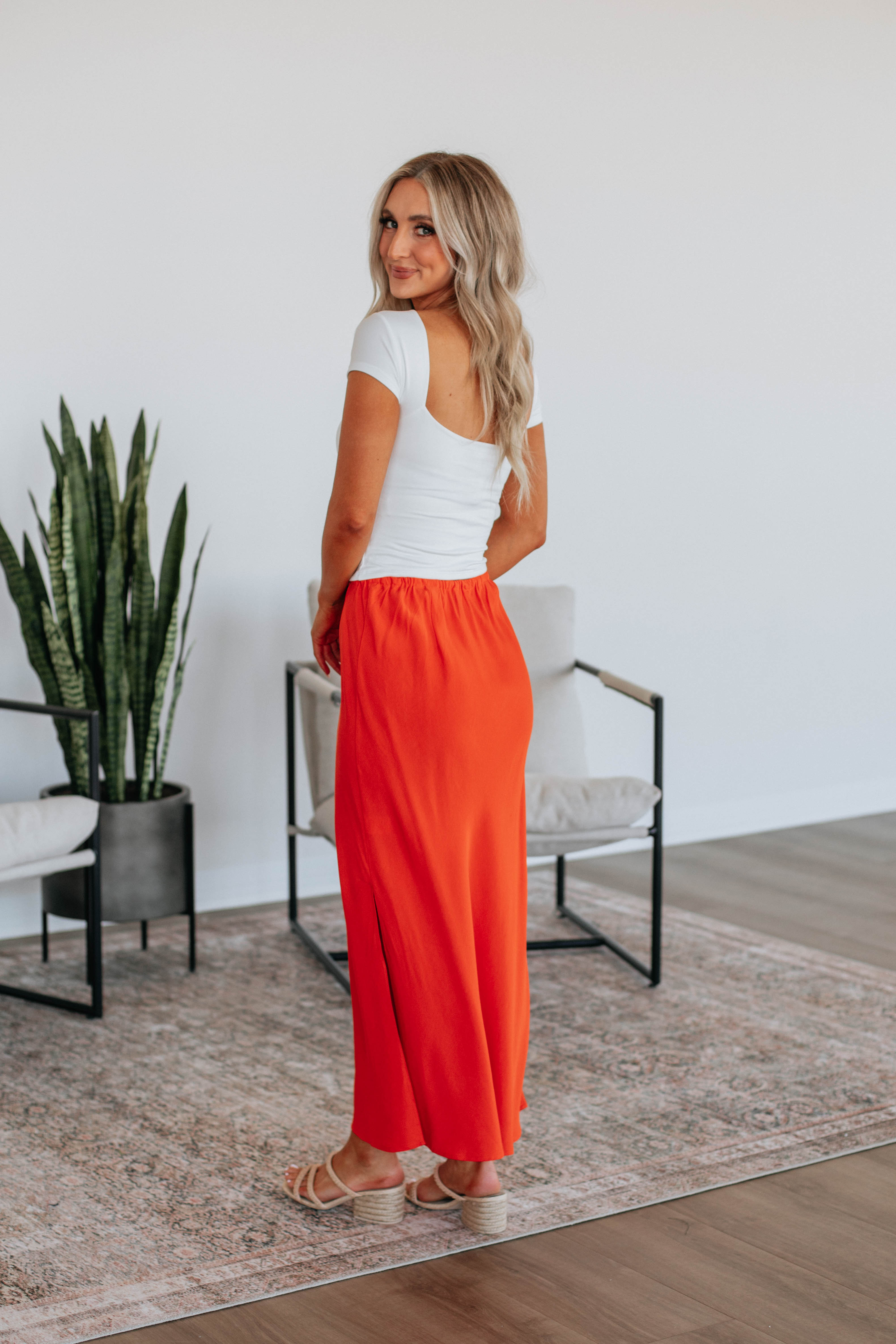 Patience Skirt - Papaya