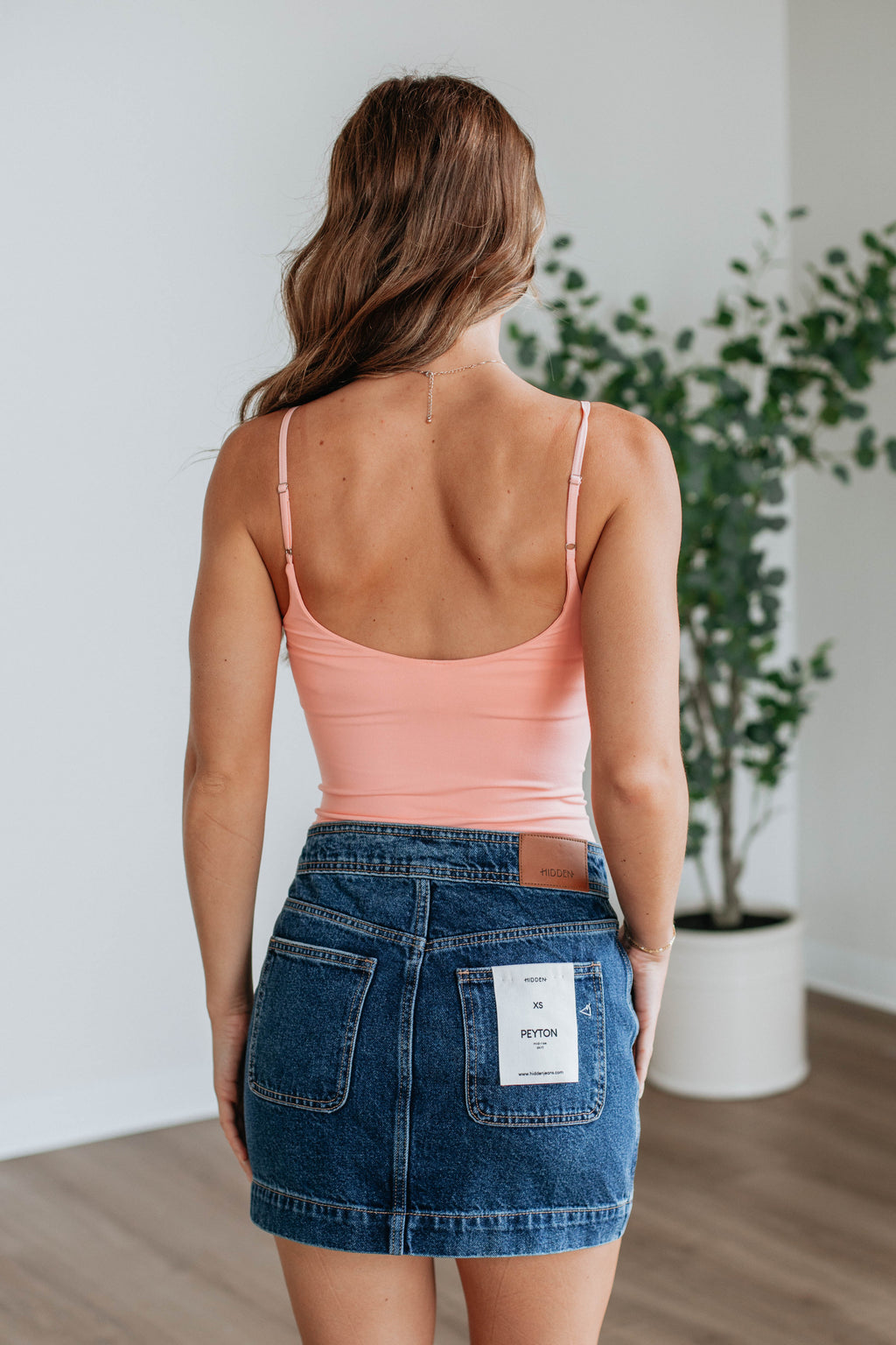 Peyton Hidden Denim Skirt - Dark Wash