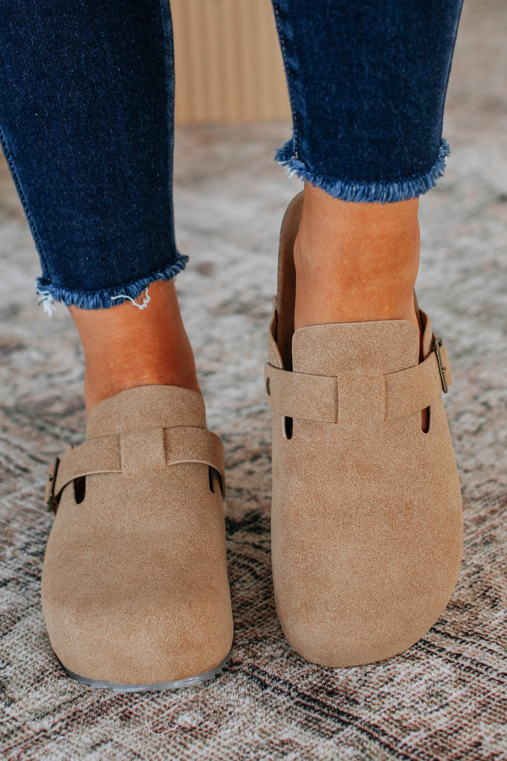 Problem Free Platform Clogs - Taupe