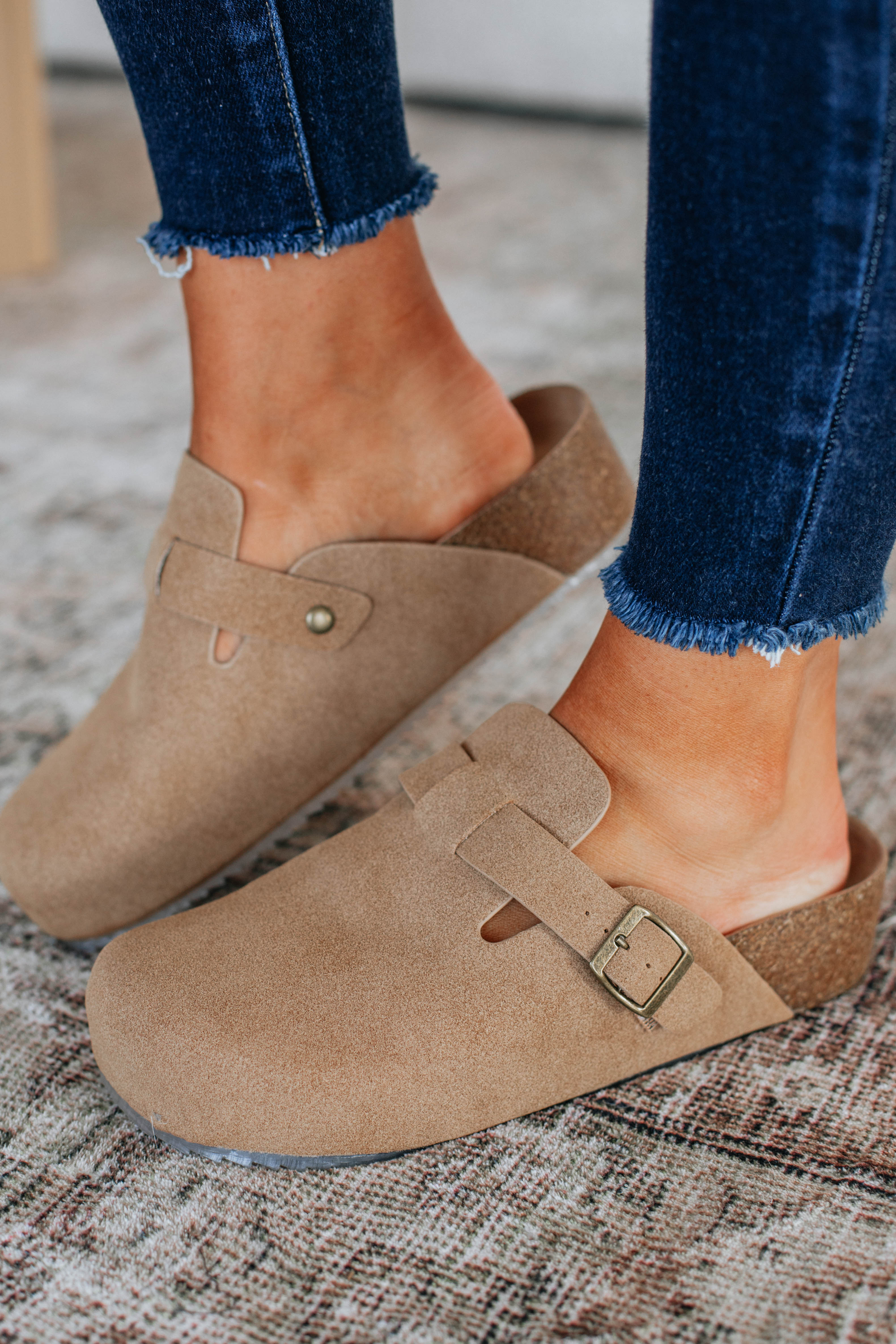 Problem Free Platform Clogs - Taupe