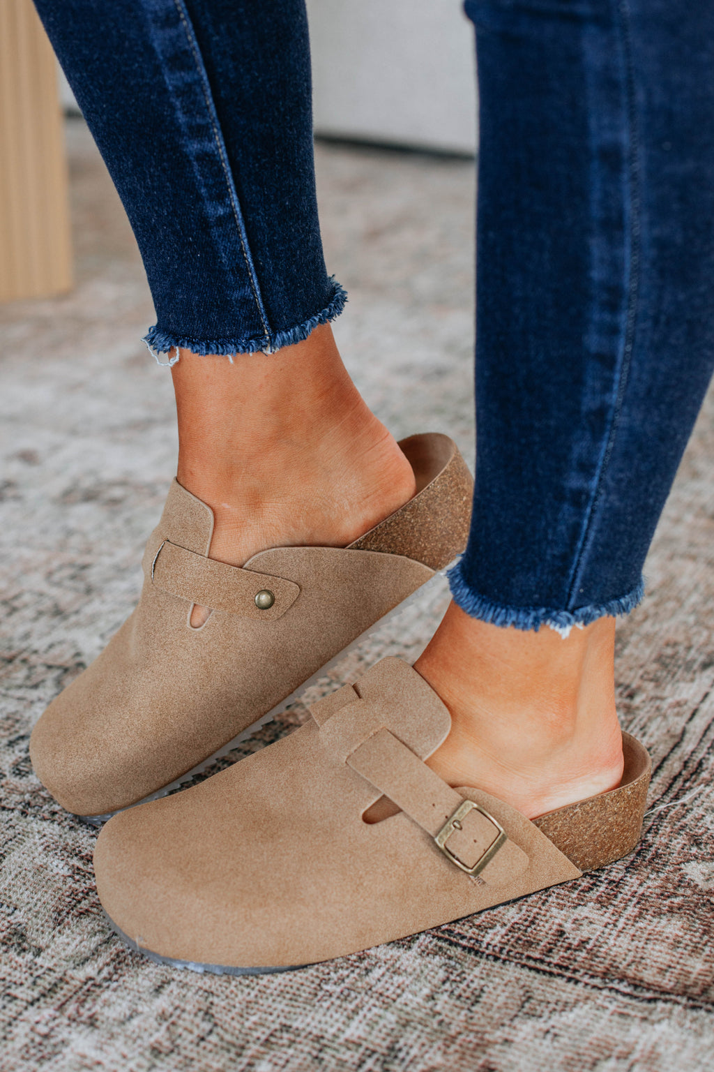 Problem Free Platform Clogs - Taupe