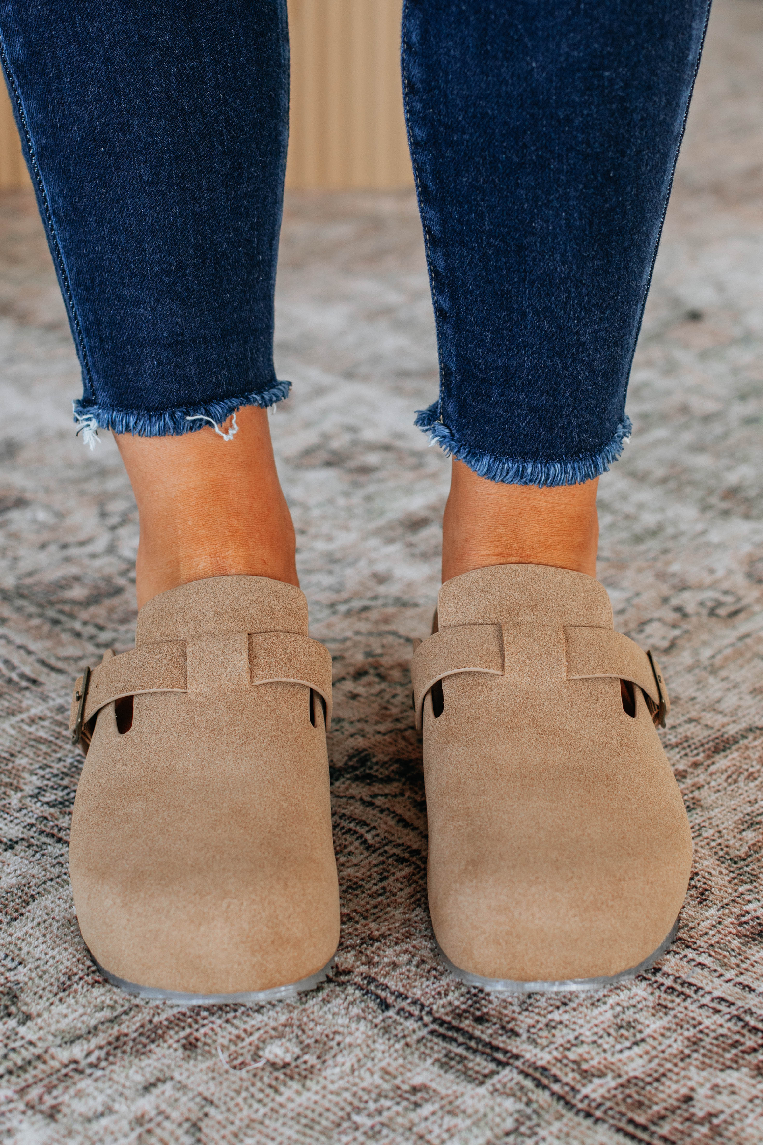 Problem Free Platform Clogs - Taupe