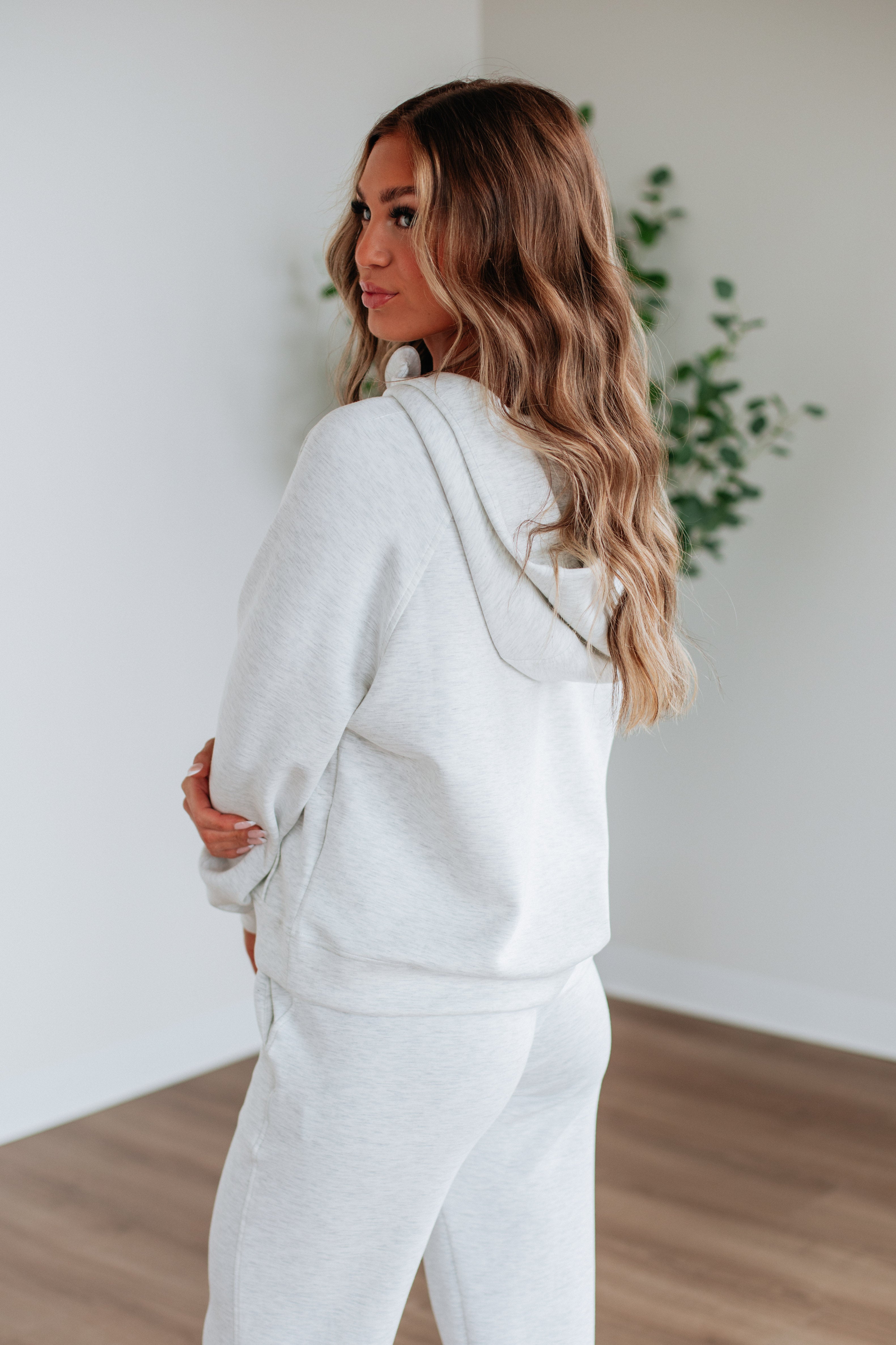 Aubrie Half-Zip Pullover - Grey Melange