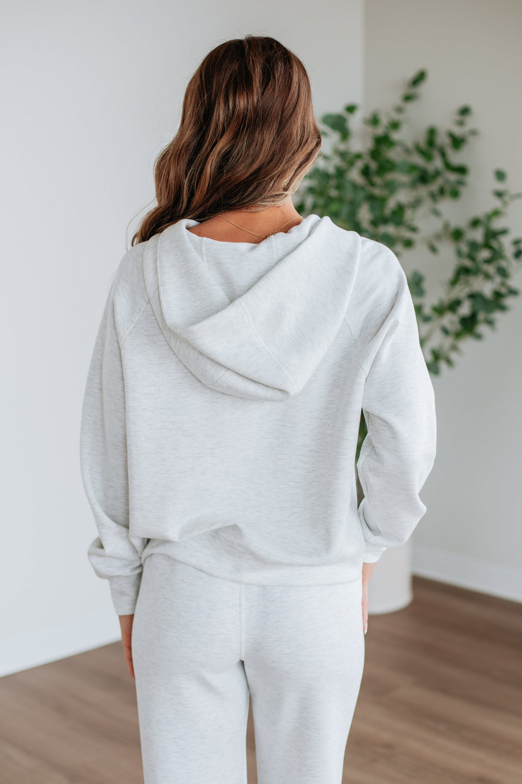 Aubrie Half-Zip Pullover - Grey Melange