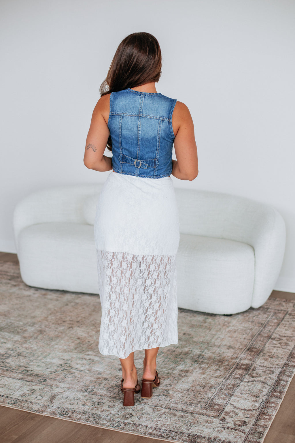 Juniper Lace Maxi Skirt - Ivory