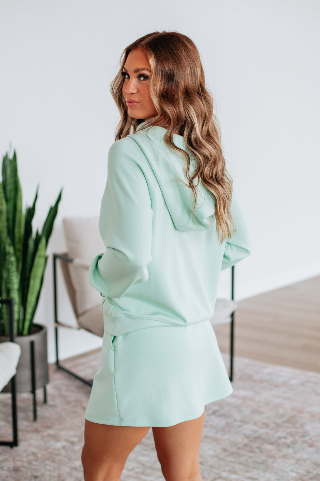 Aubrie Half-Zip Pullover - Mint