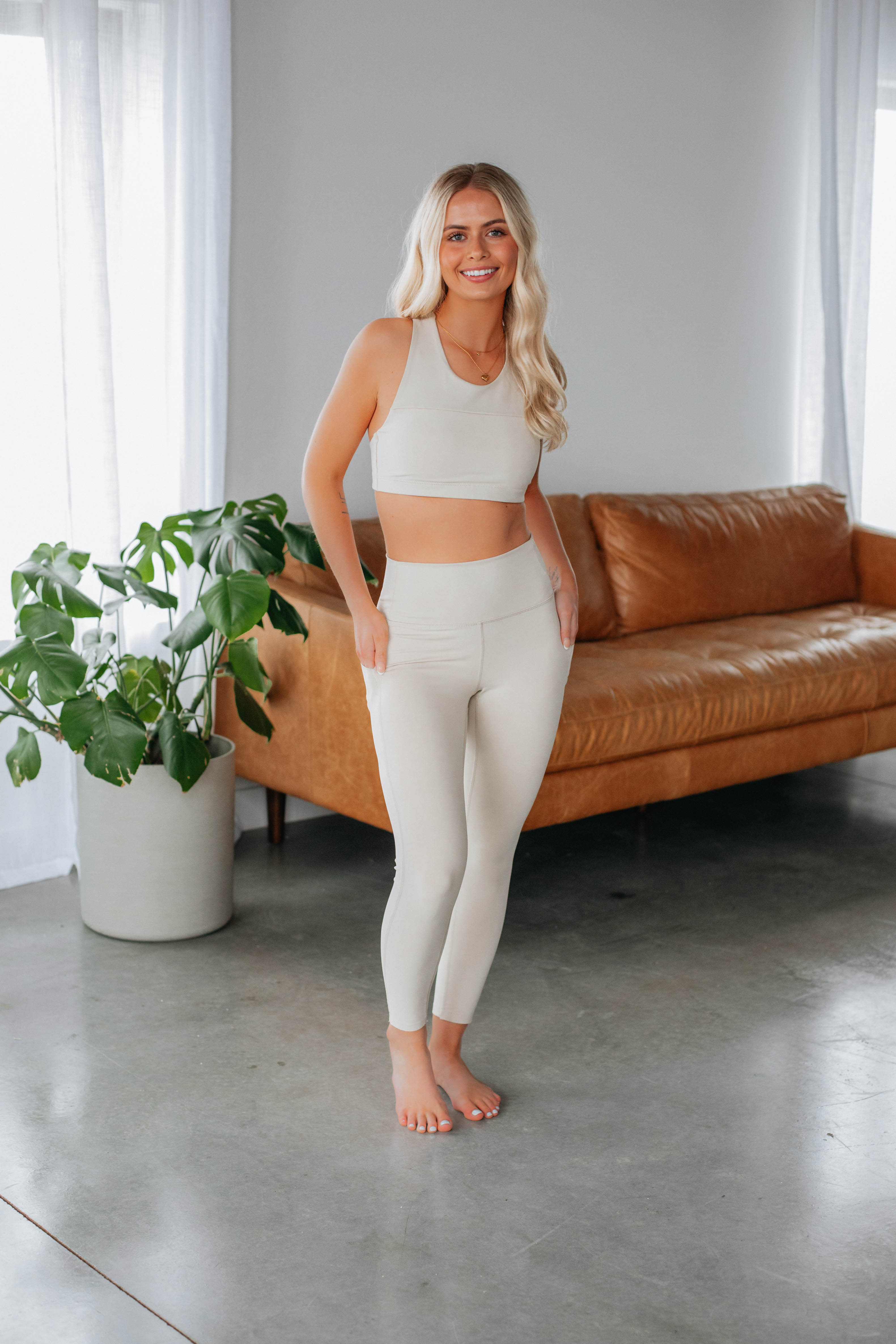 Rena Sports Bra - Oat