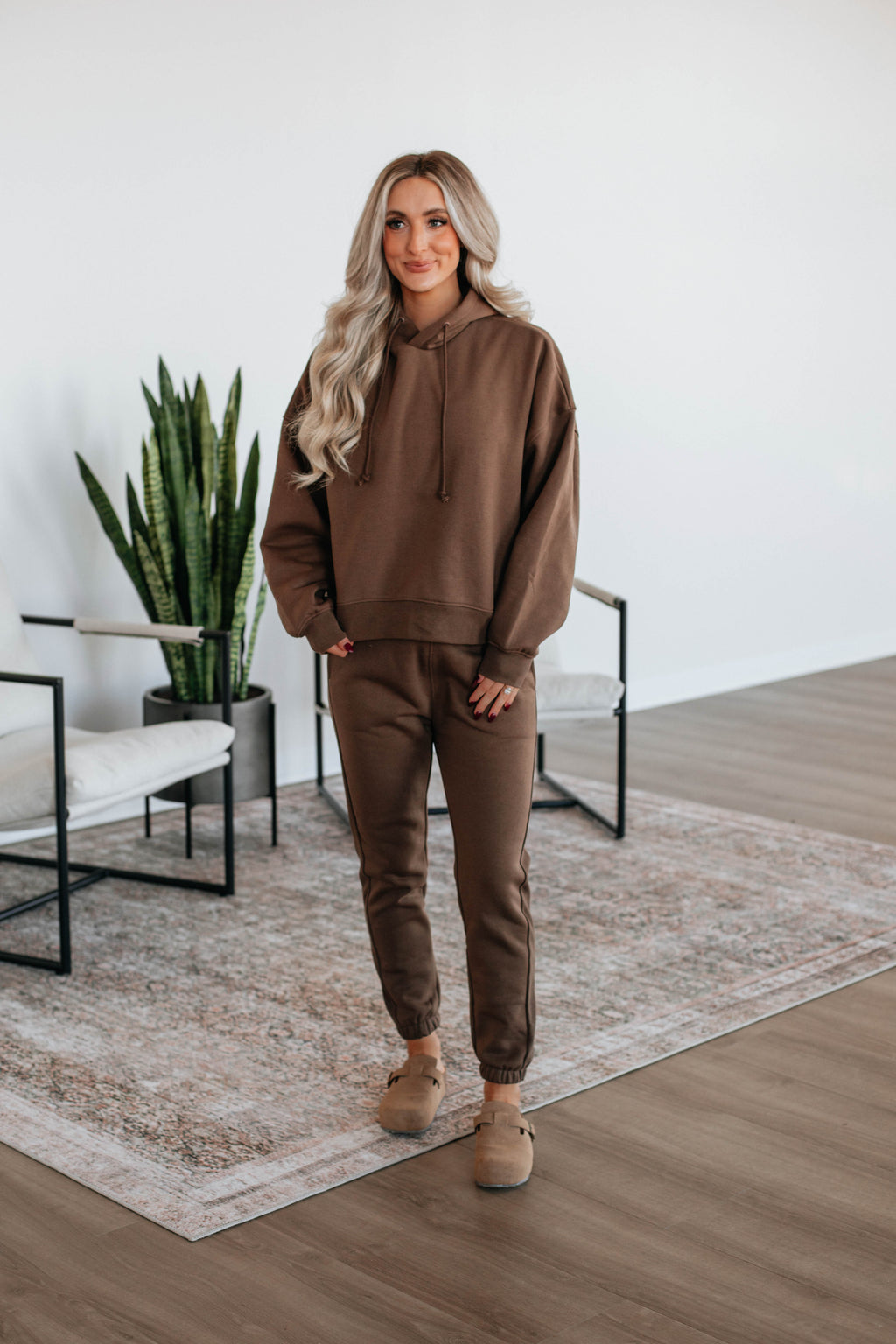 Reyes Lounge Hoodie - Chocolate