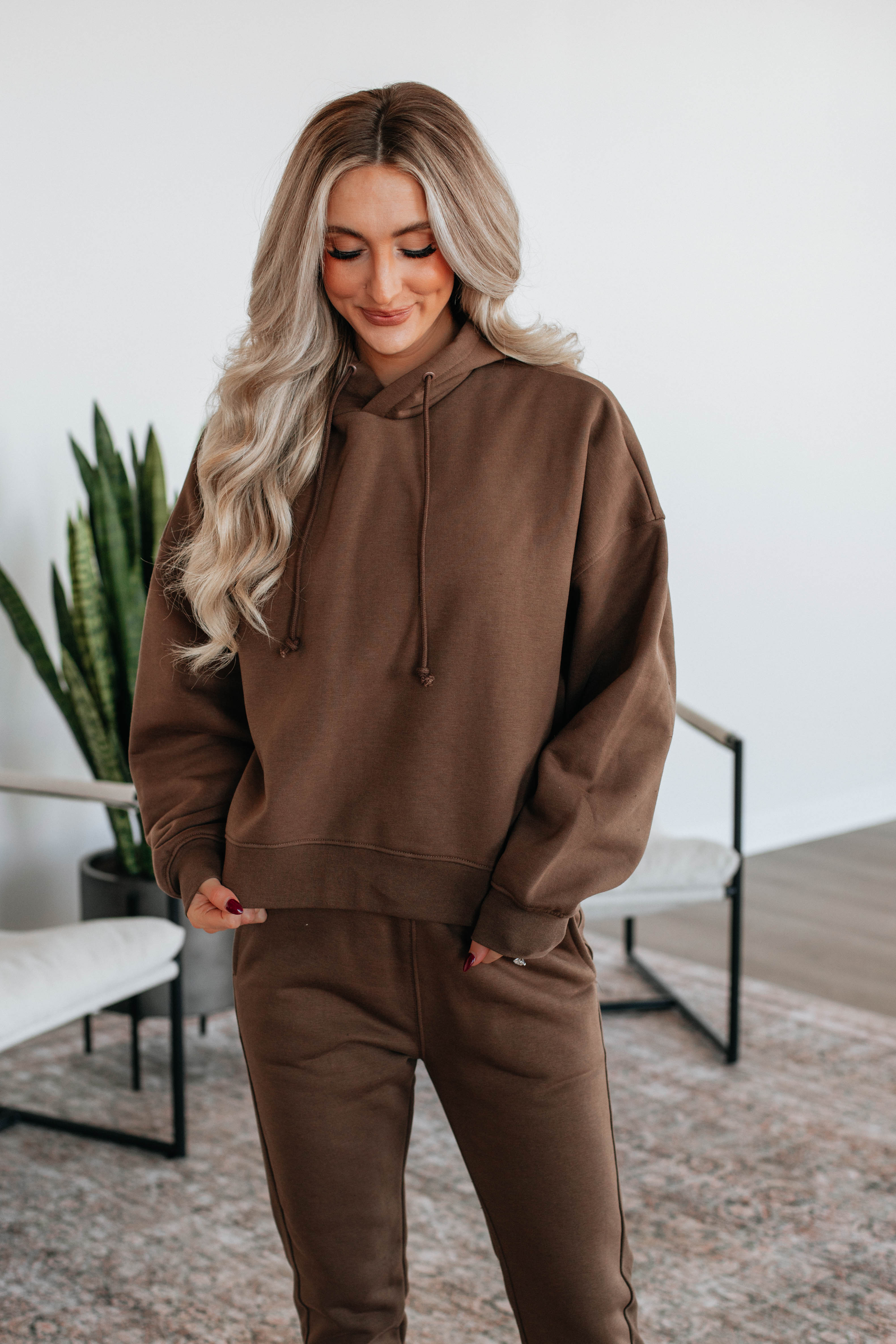 Reyes Lounge Hoodie - Chocolate