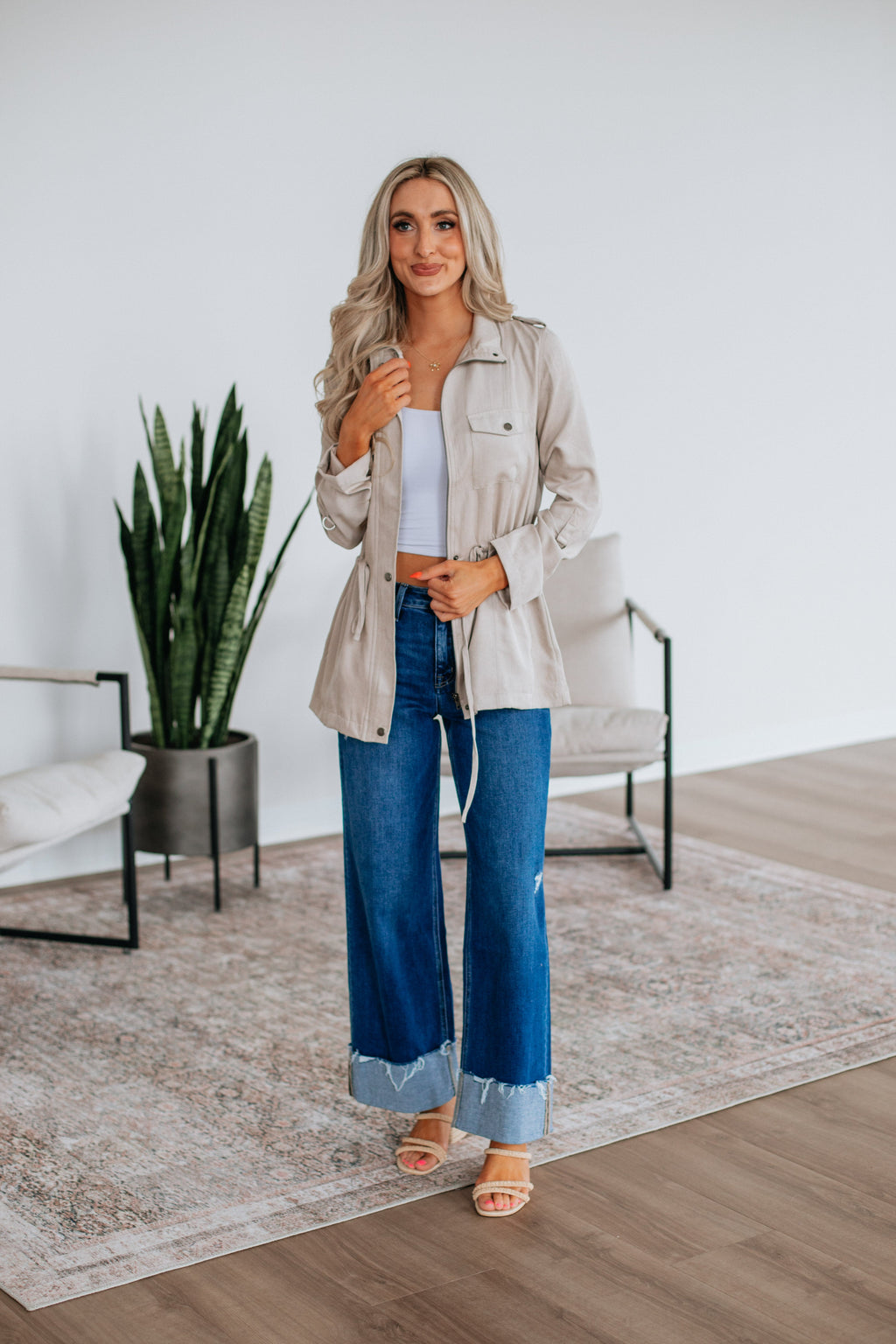 Talon Utility Jacket - Beige