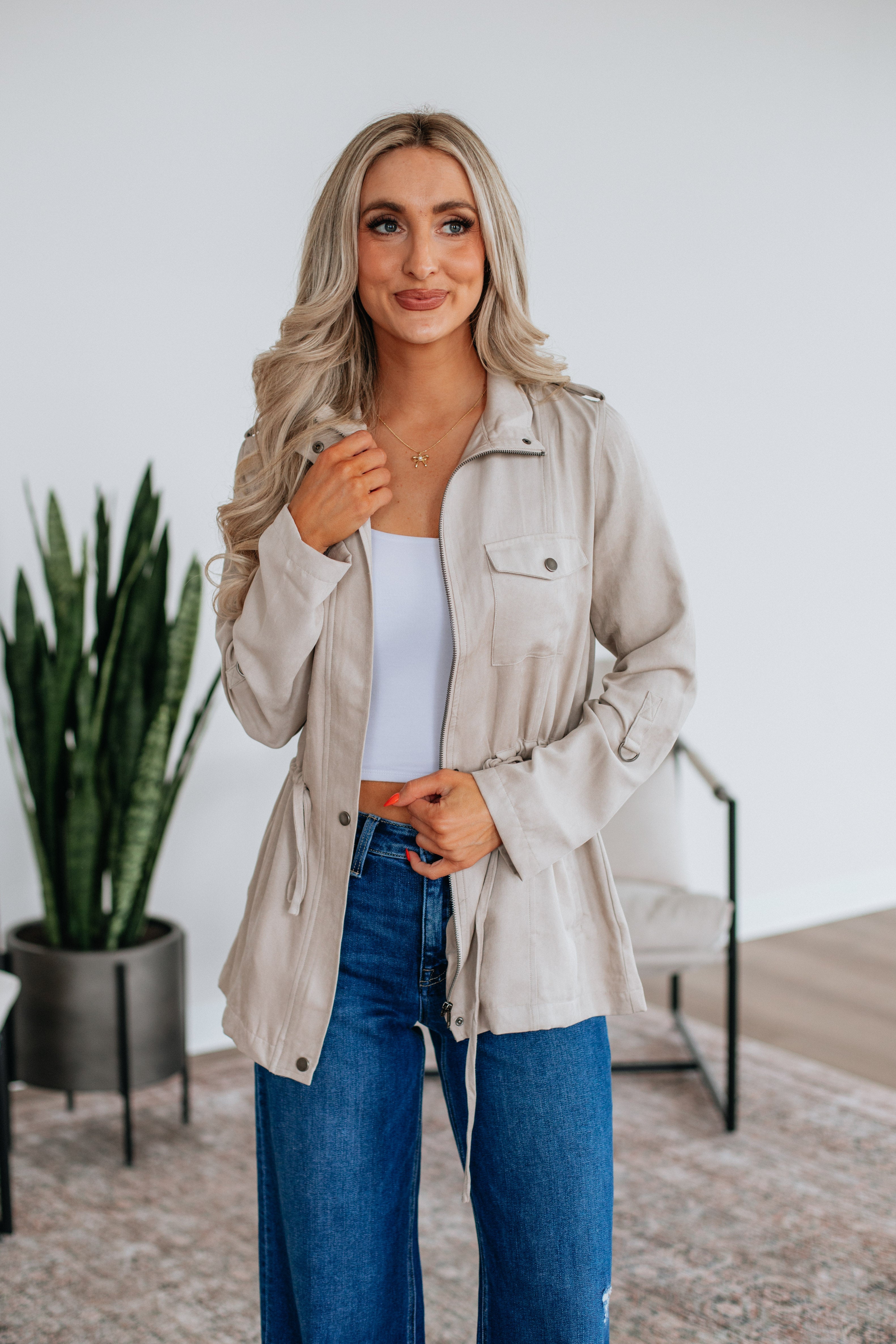 Talon Utility Jacket - Beige