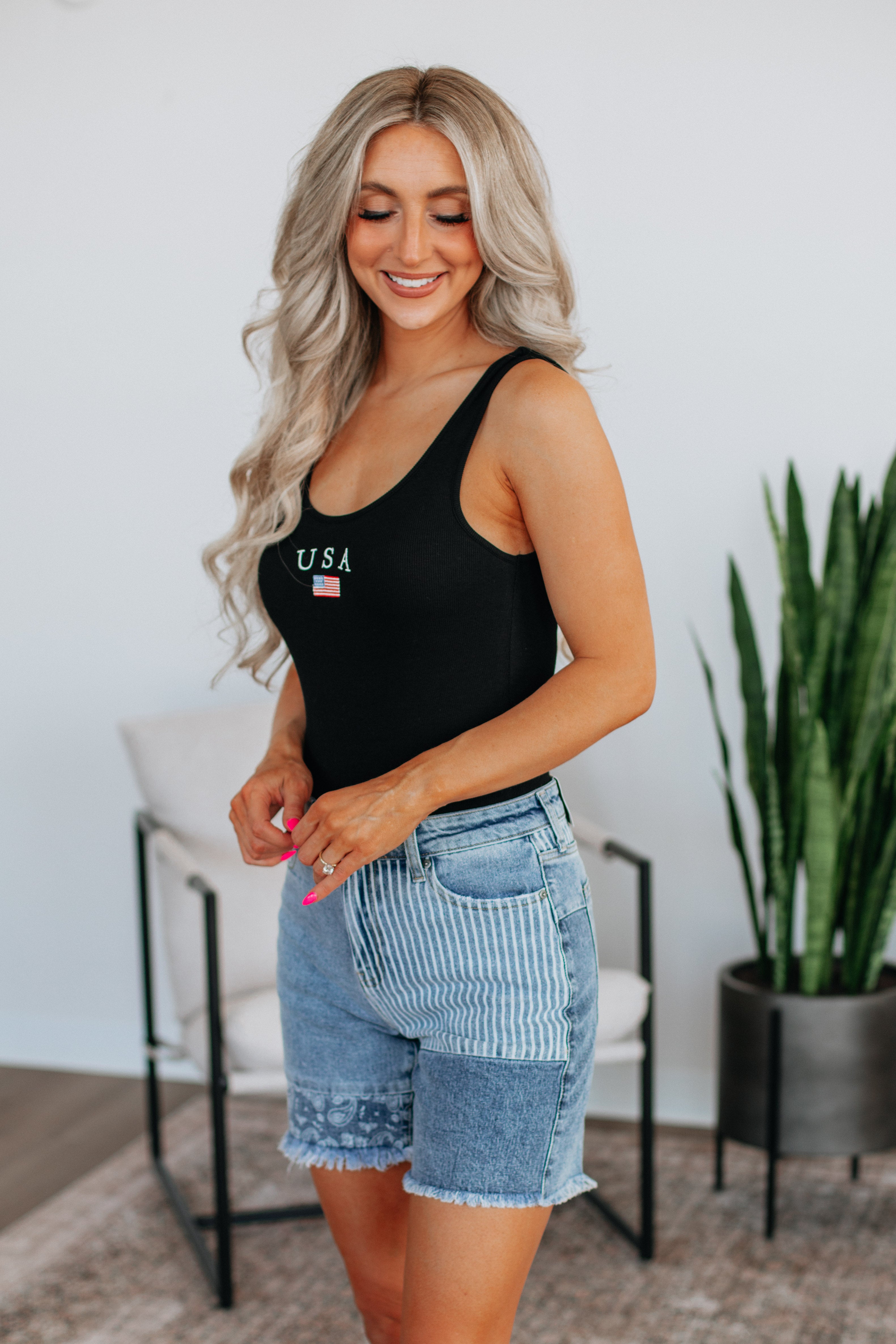 USA Bodysuit - Black