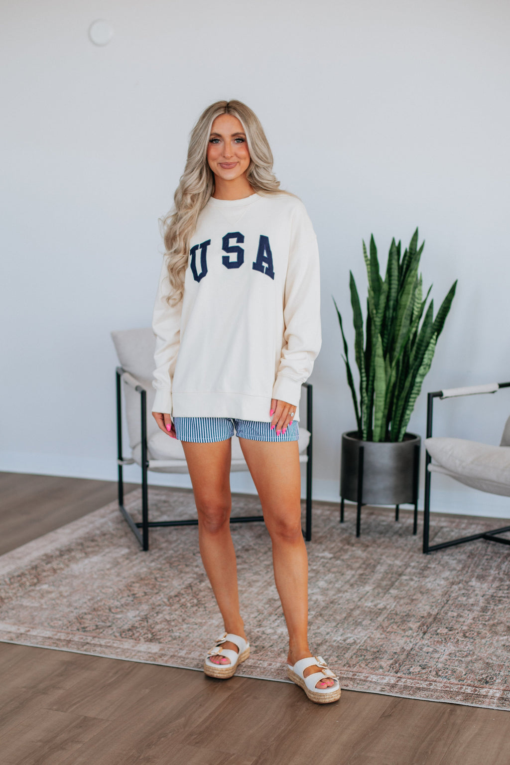 USA Pullover - Cream