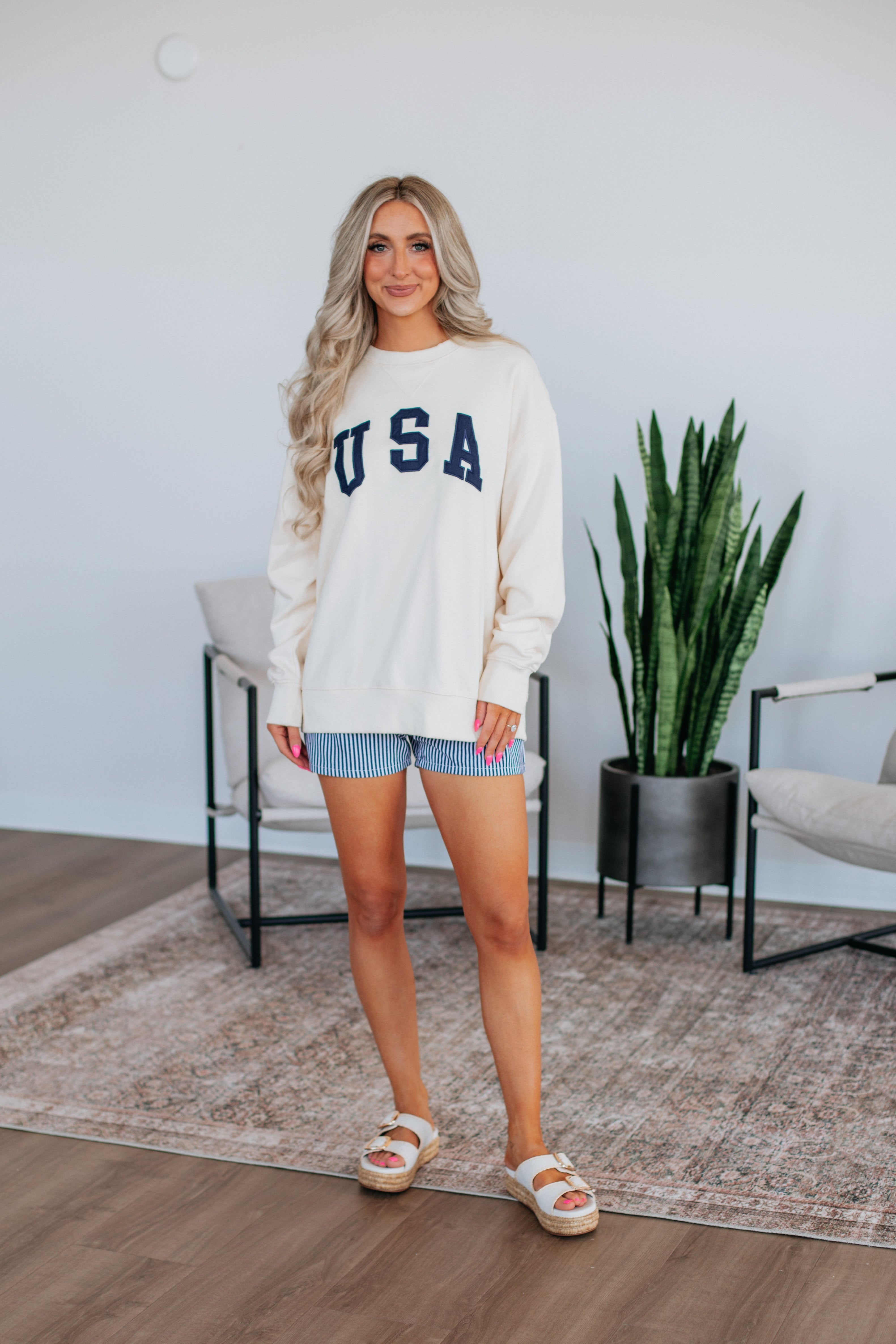 USA Pullover - Cream