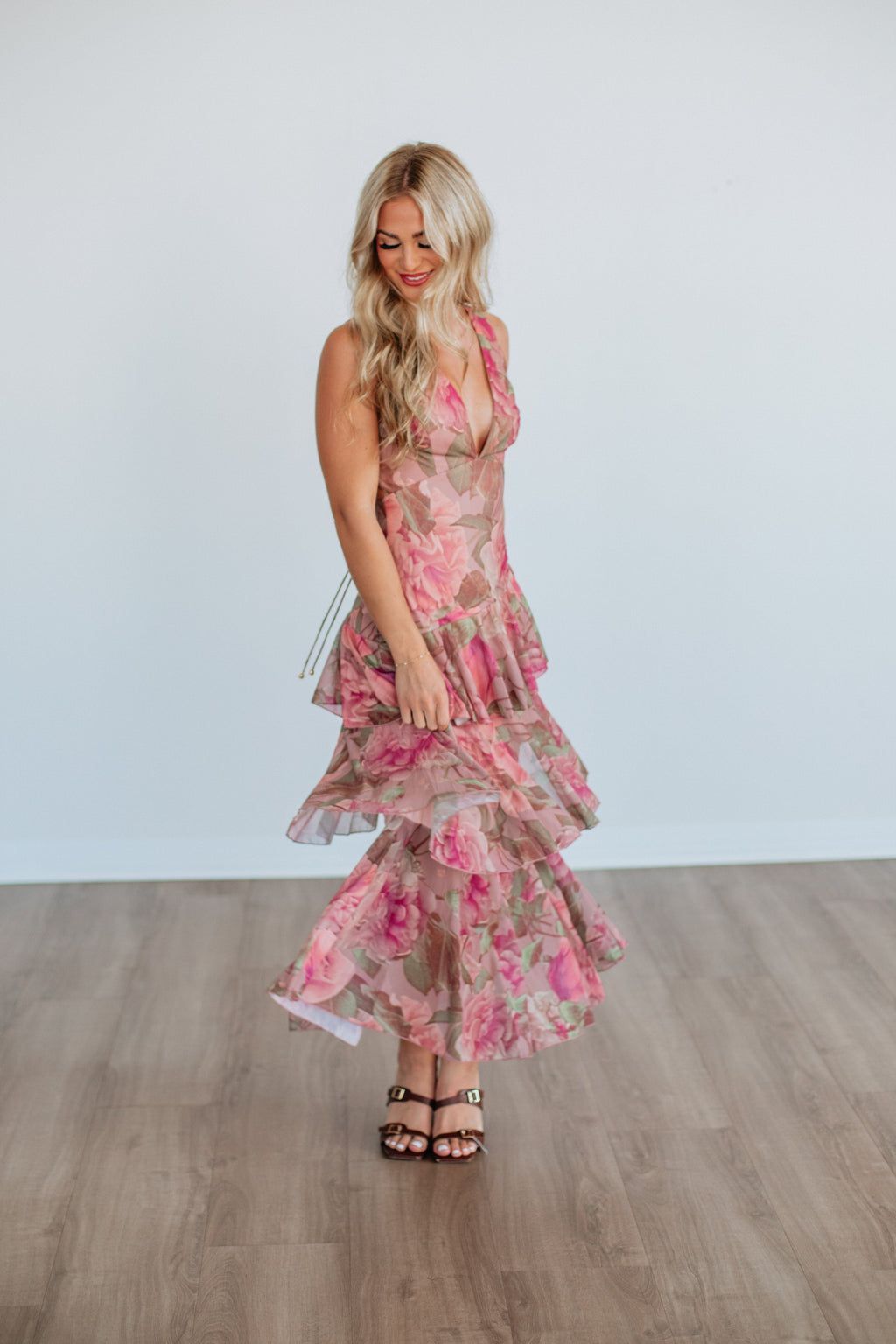 Flirty In Floral Maxi Dress