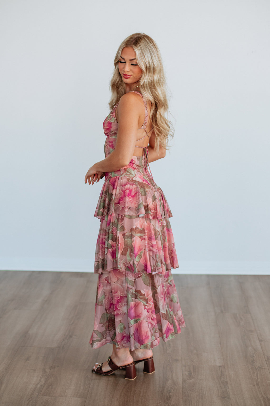 Flirty In Floral Maxi Dress