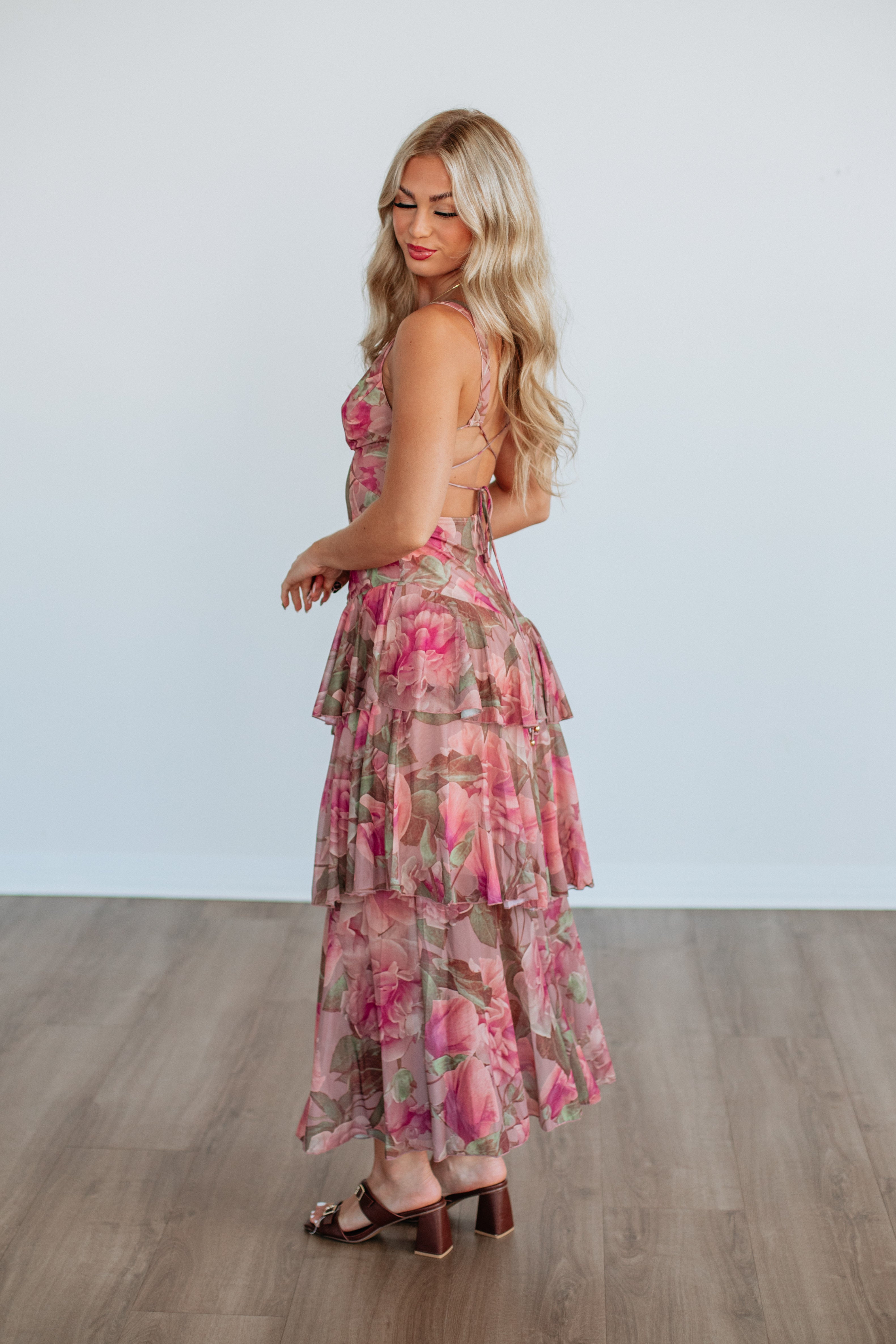 Flirty In Floral Maxi Dress