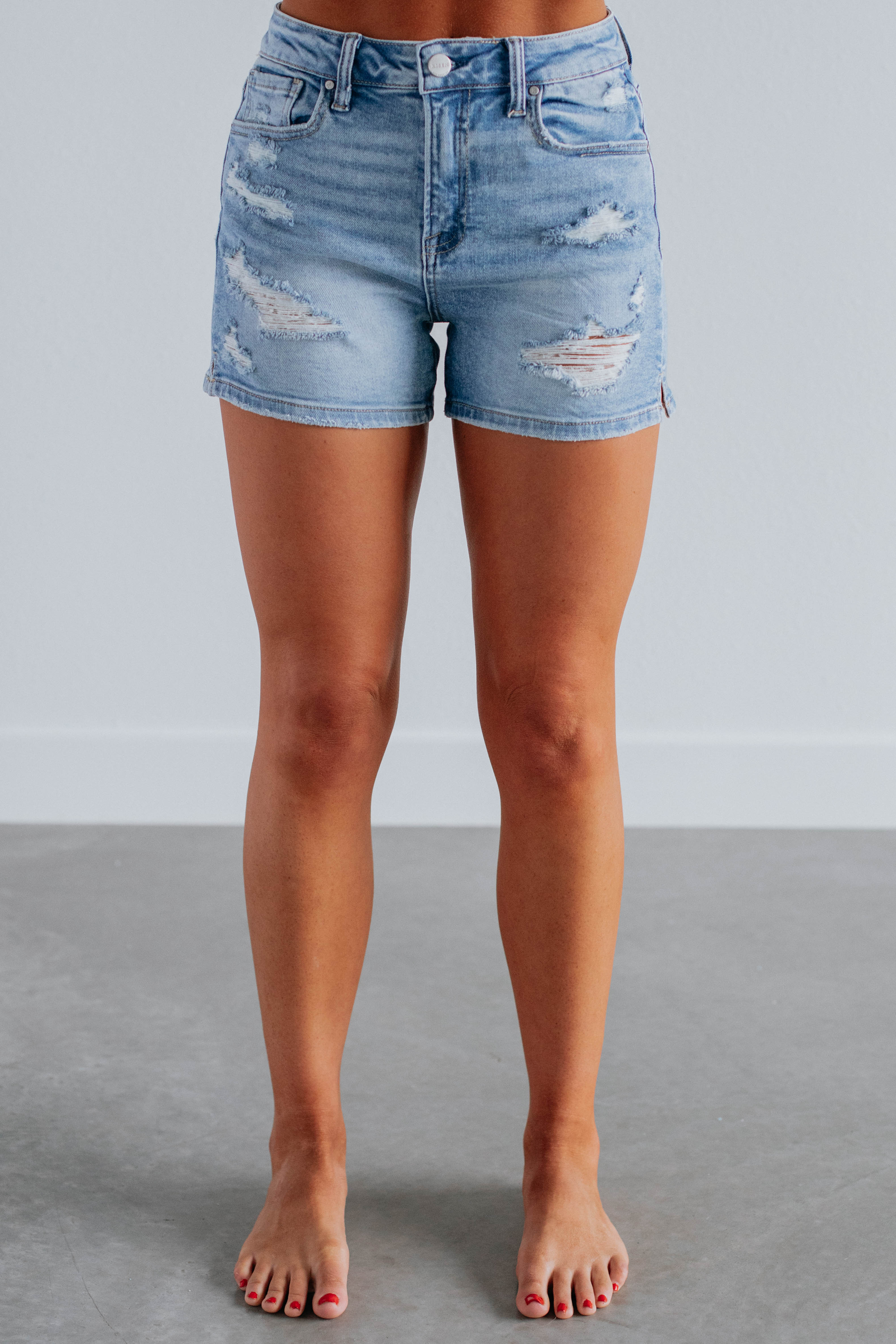 Sandra Risen Shorts - Light Wash