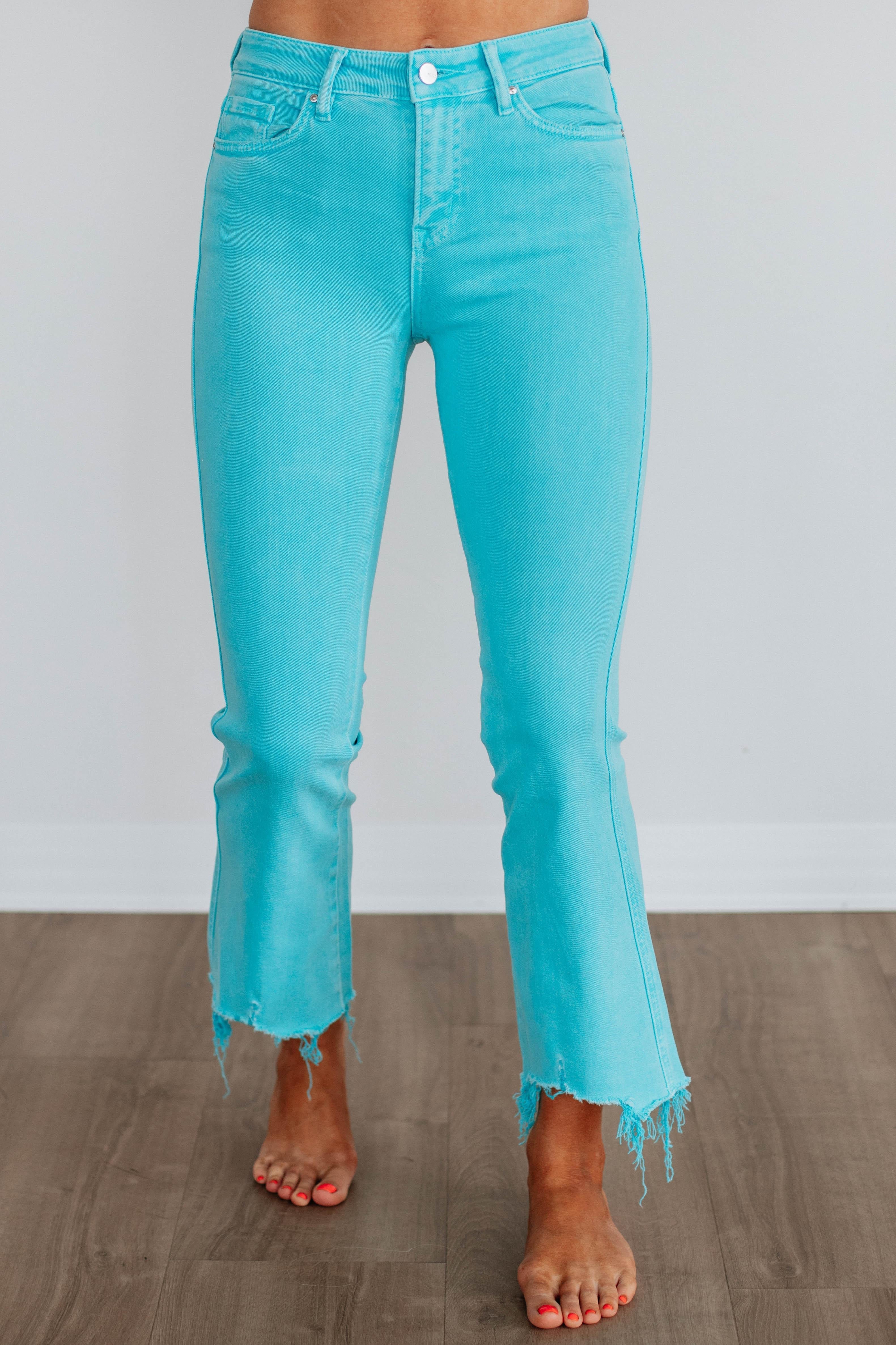 Emberly Mica Jeans - Cyan