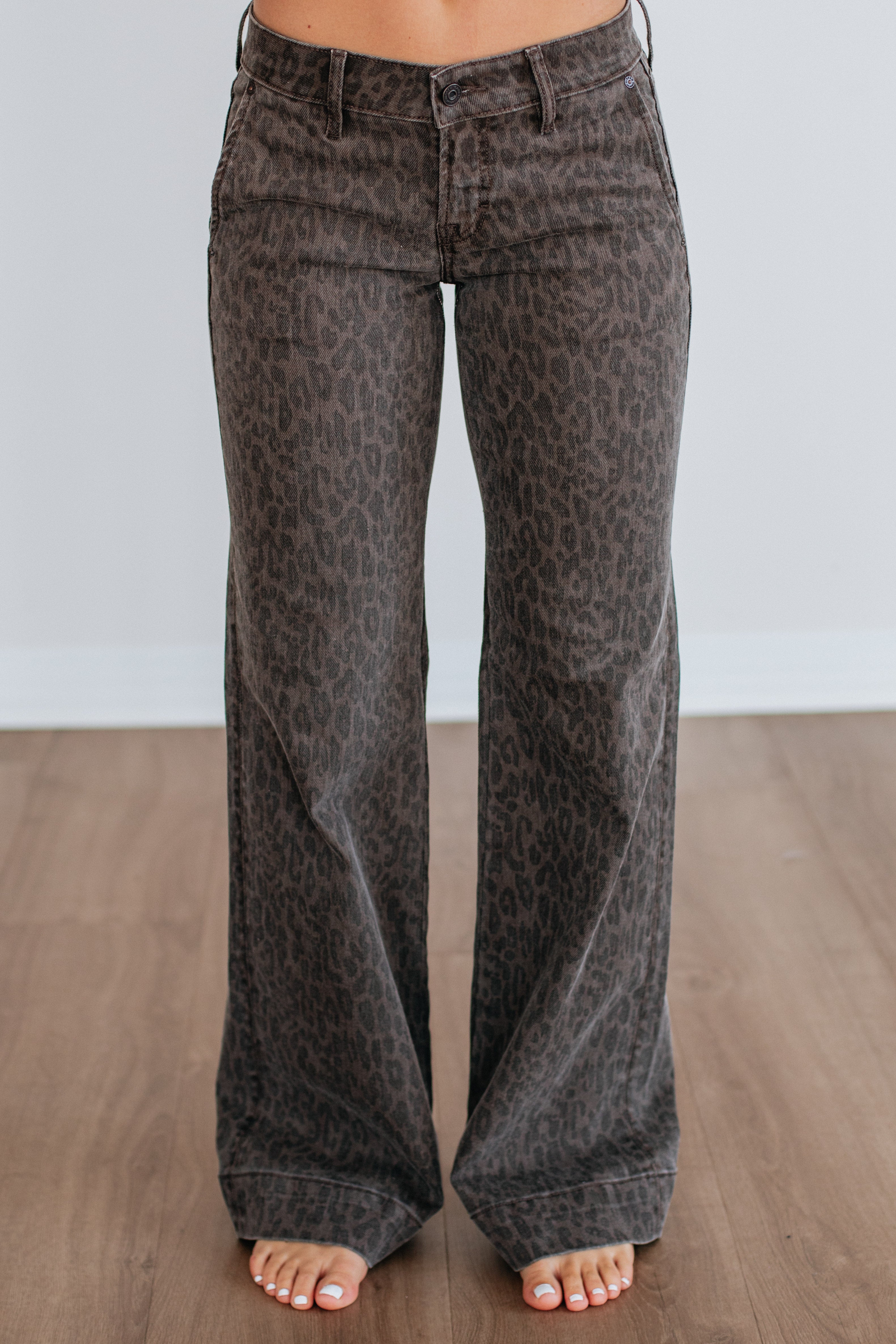 Happi Hidden Jeans - Dark Cheetah