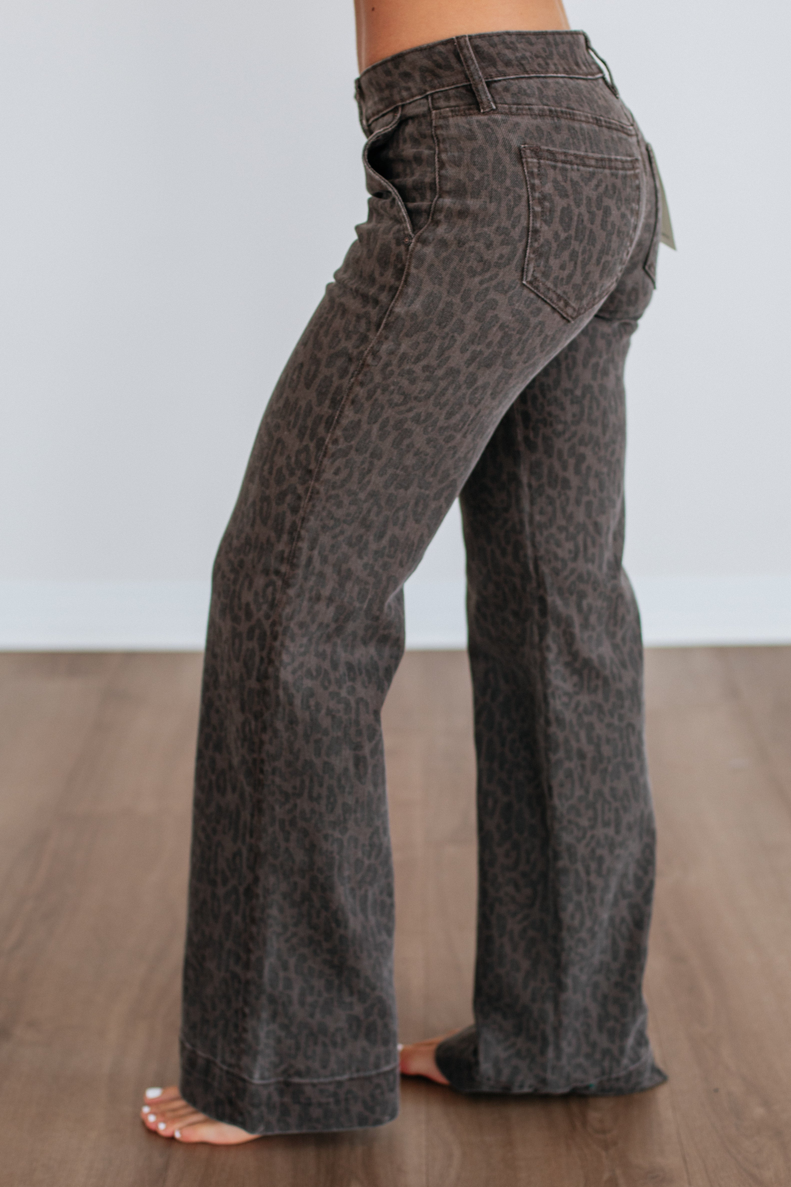 Happi Hidden Jeans - Dark Cheetah