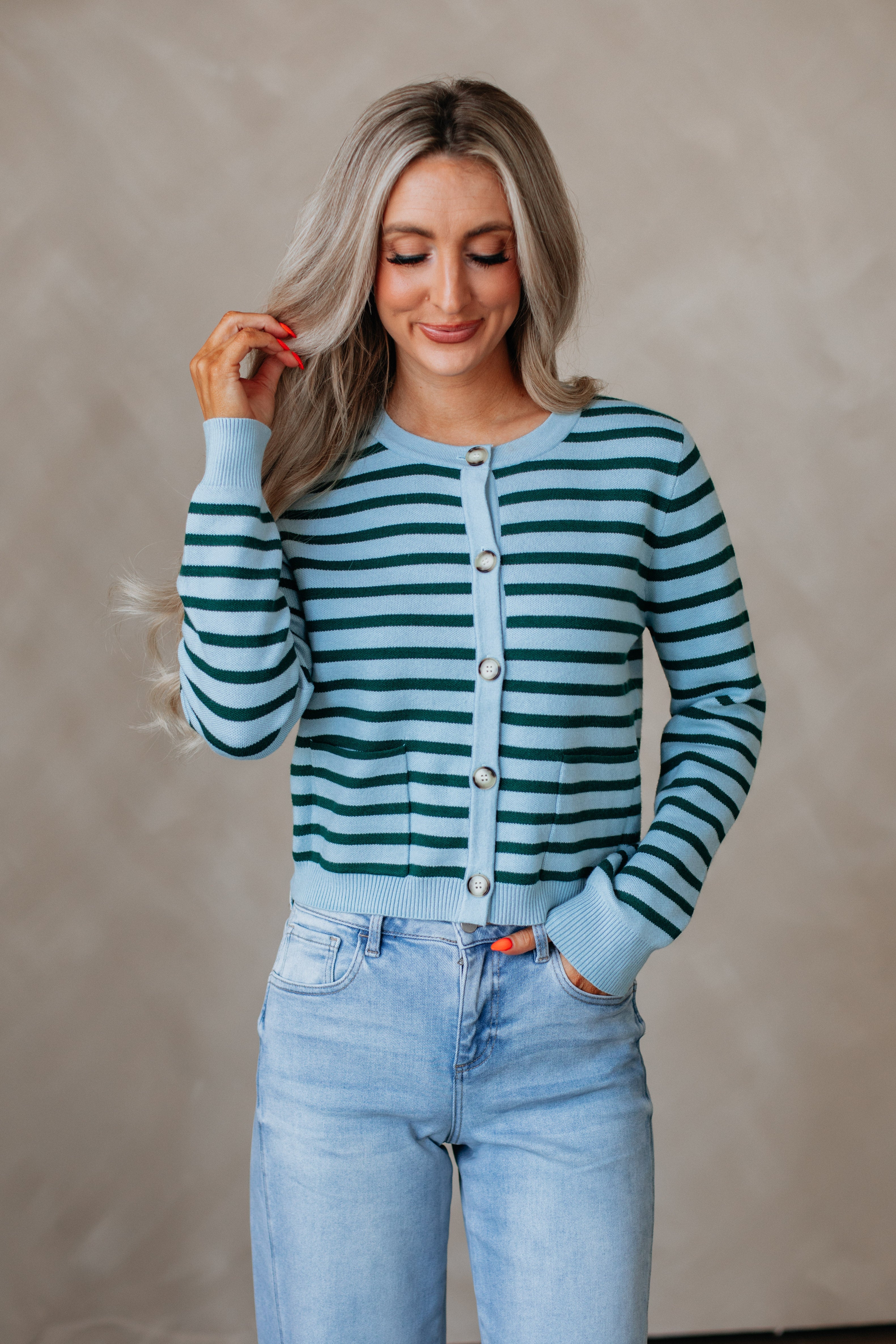Coralie Striped Cardigan