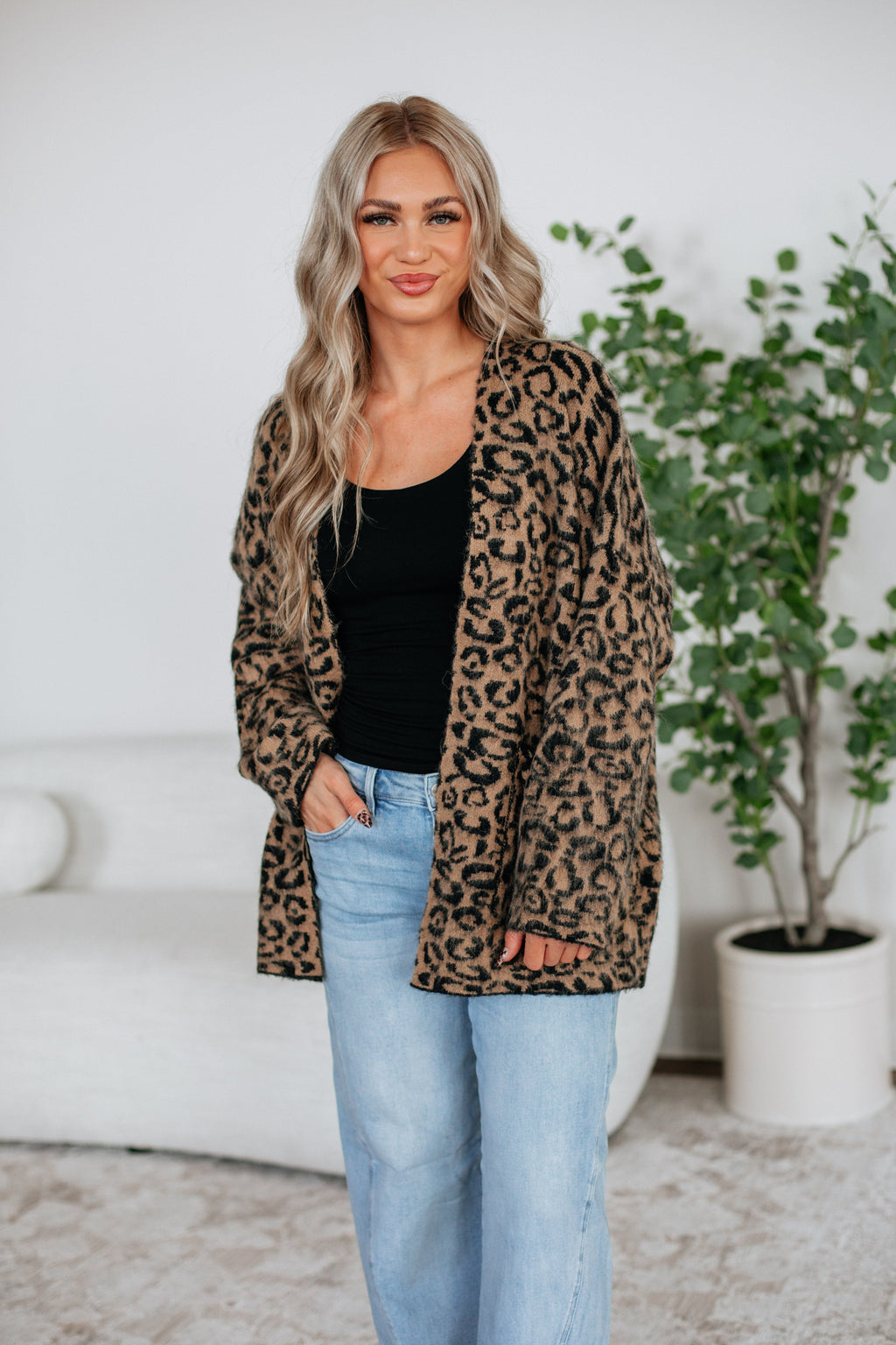 Giada Leopard Cardigan