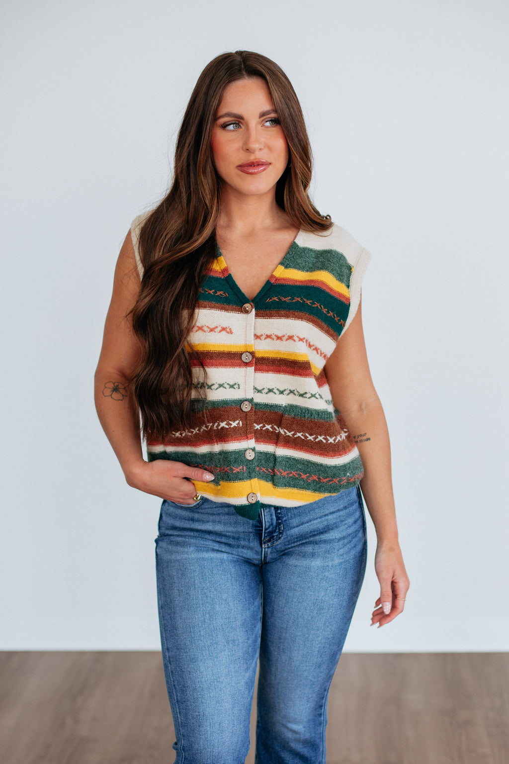 Leni Striped Vest