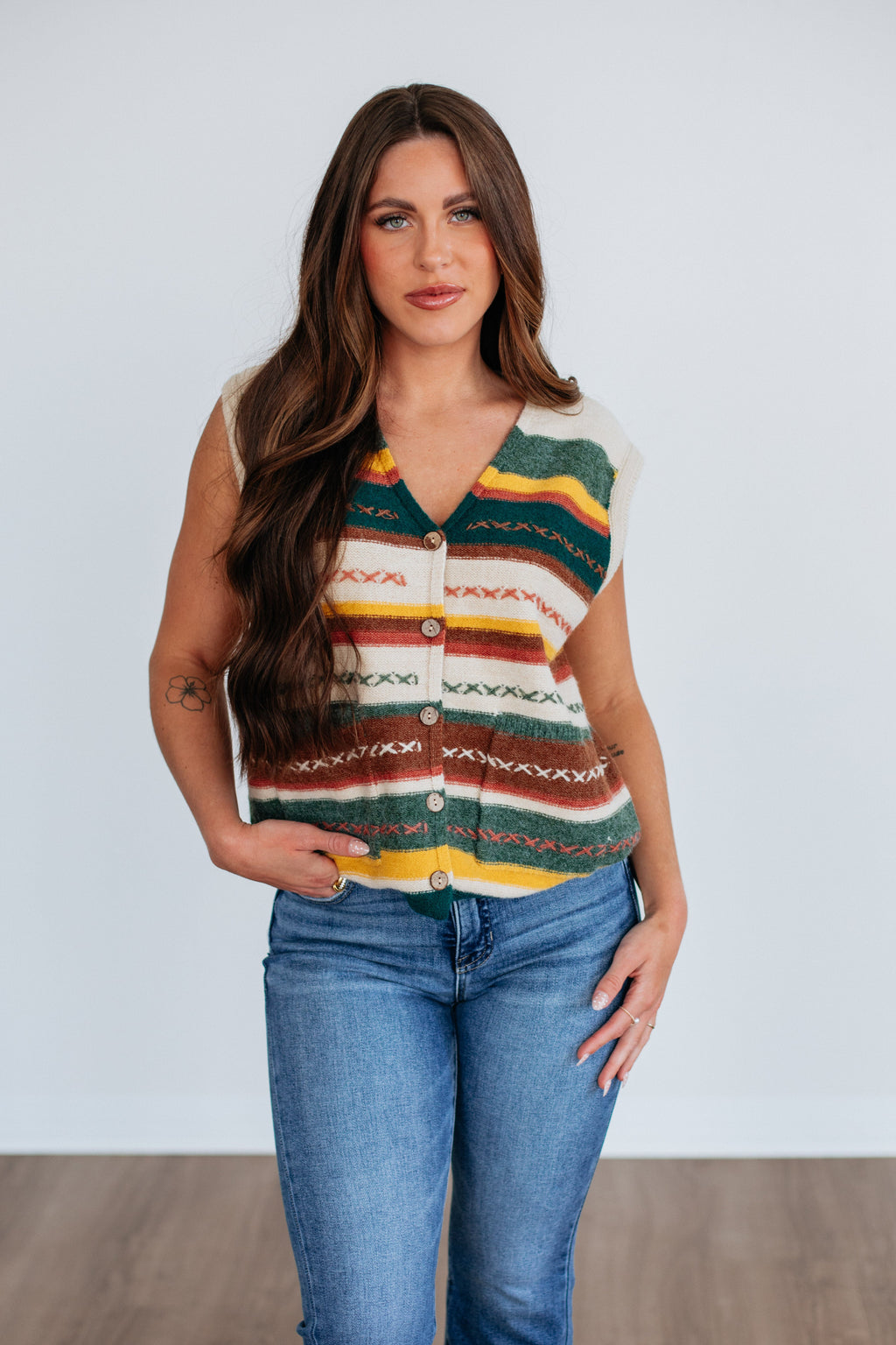 Leni Striped Vest