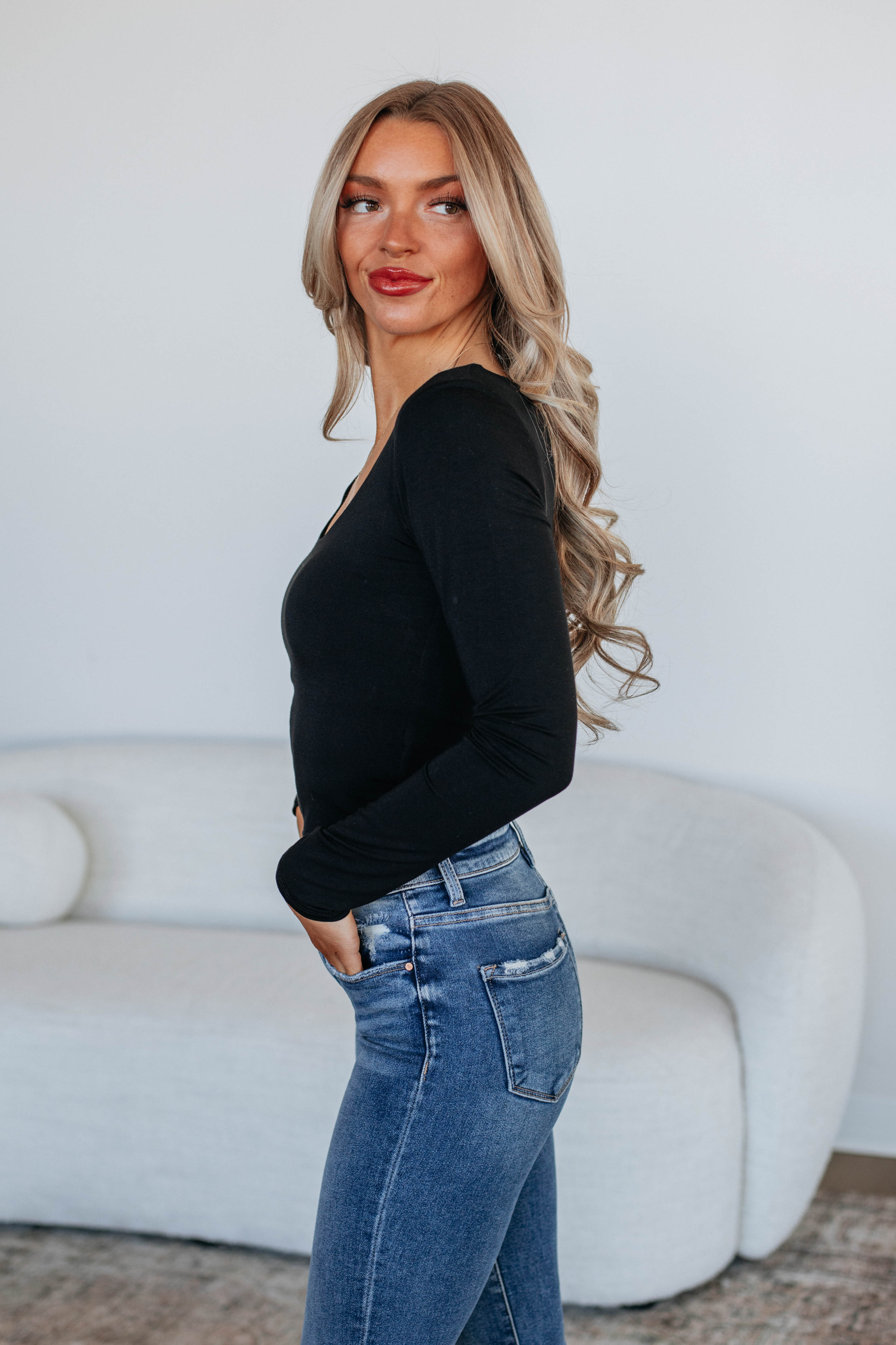 Shayla Basic Top - Black