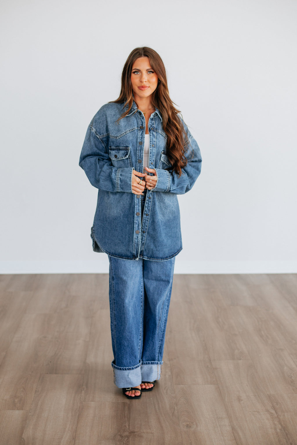 Sidnee Hidden Denim Jacket
