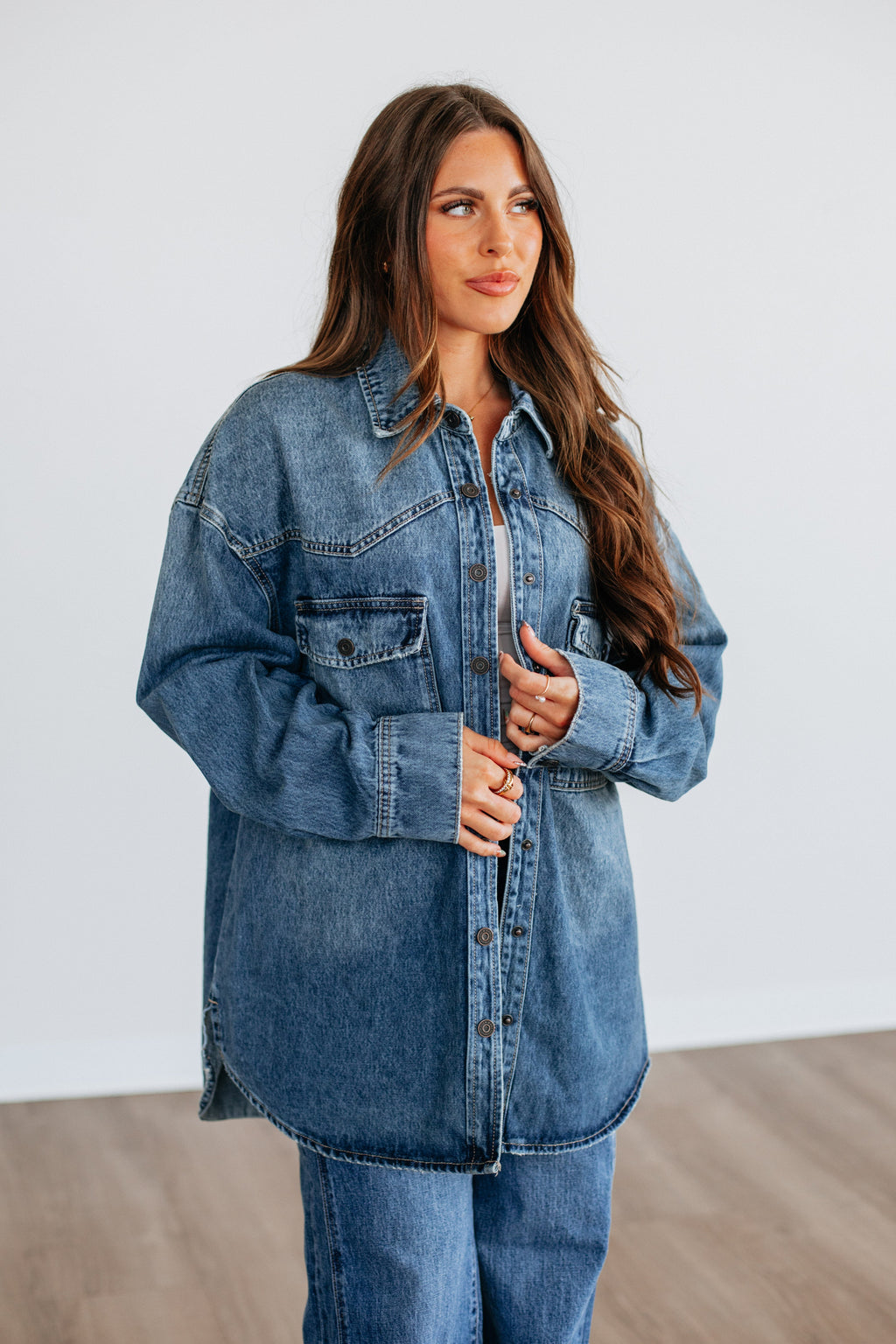 Sidnee Hidden Denim Jacket