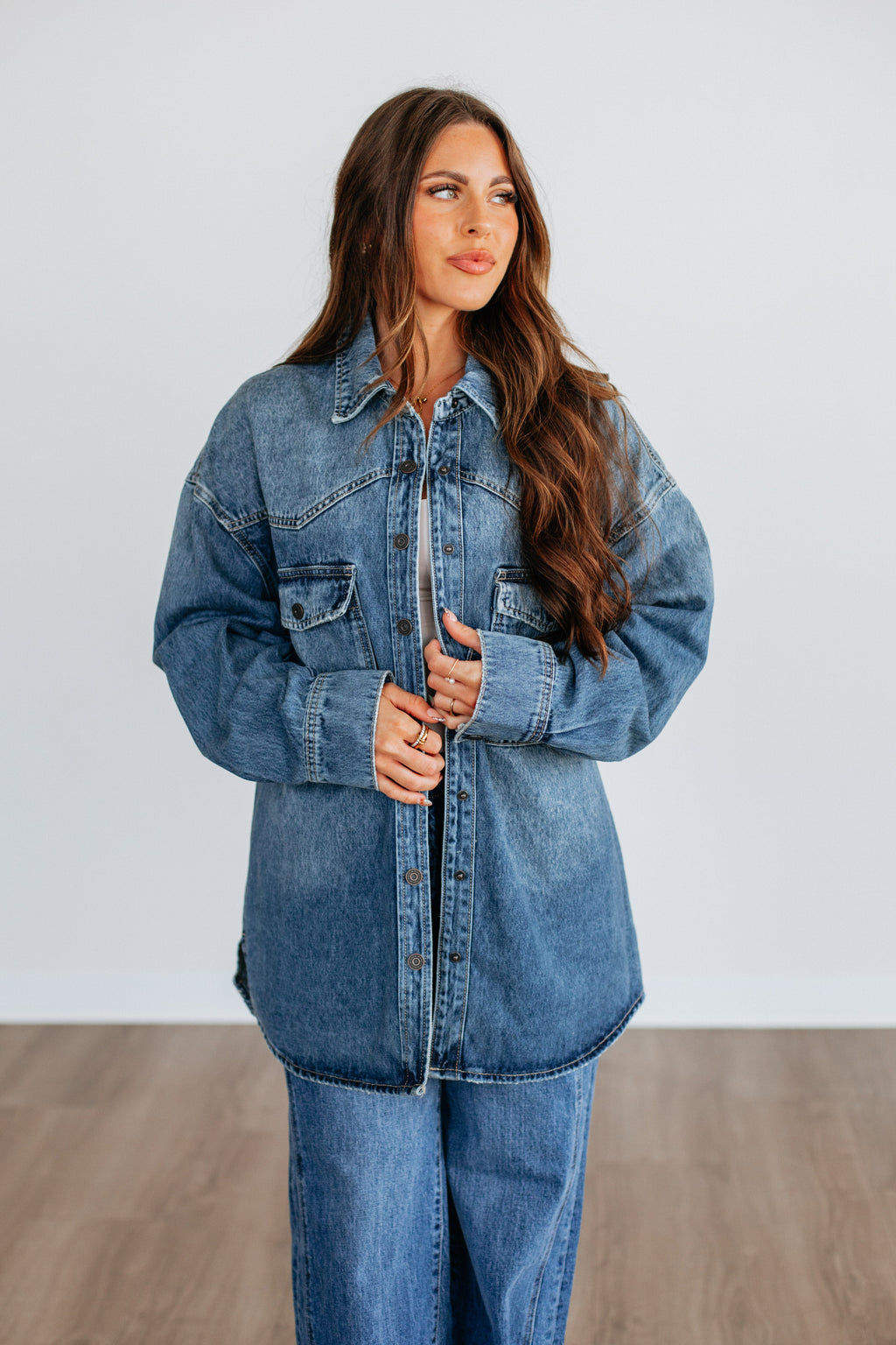 Sidnee Hidden Denim Jacket