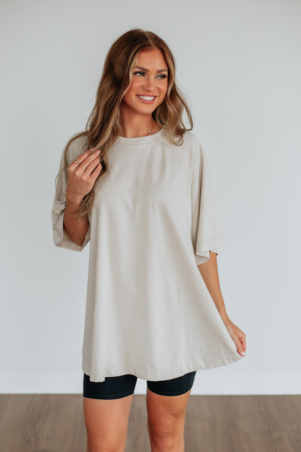Skylen Oversized Tee - Natural