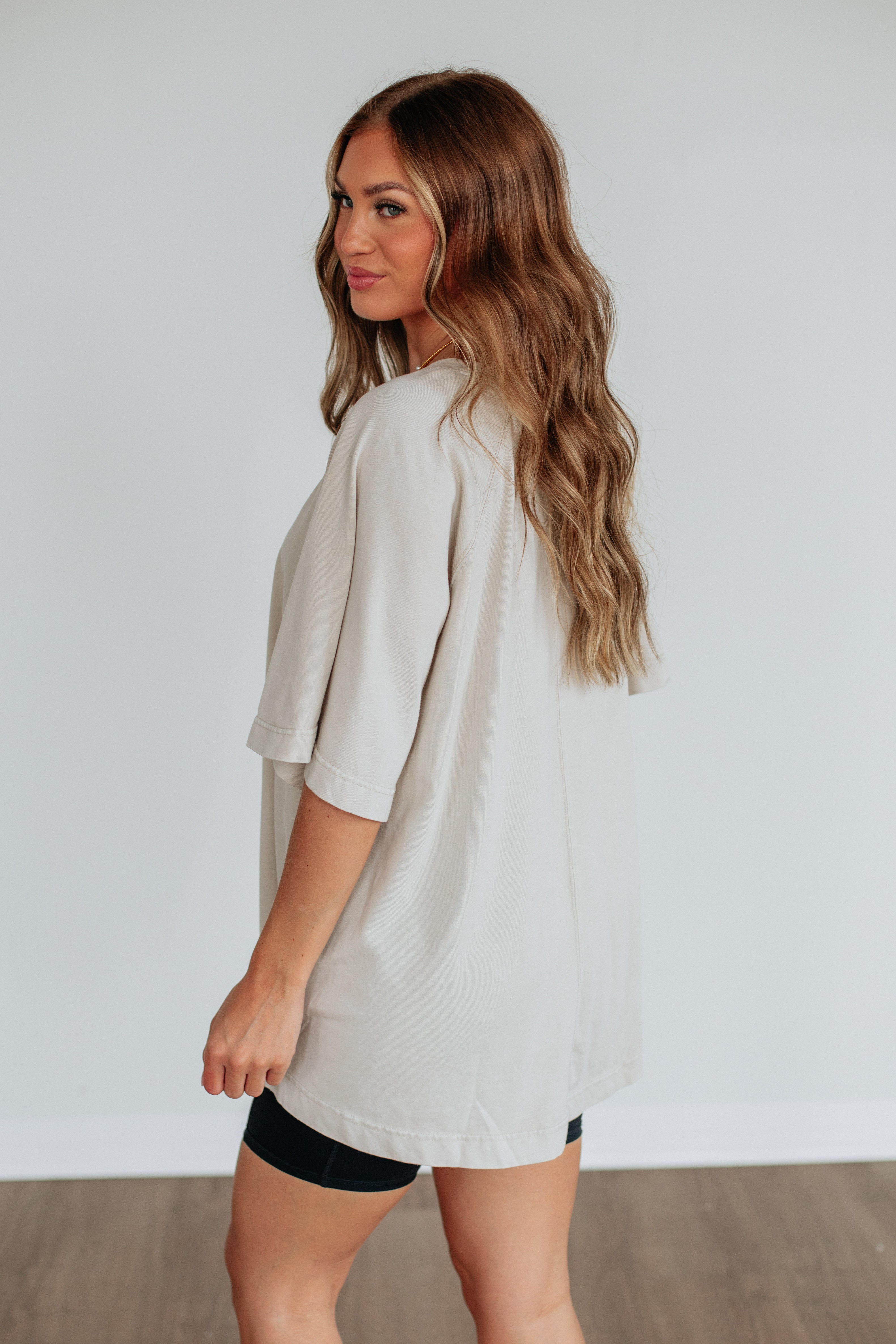 Skylen Oversized Tee - Natural