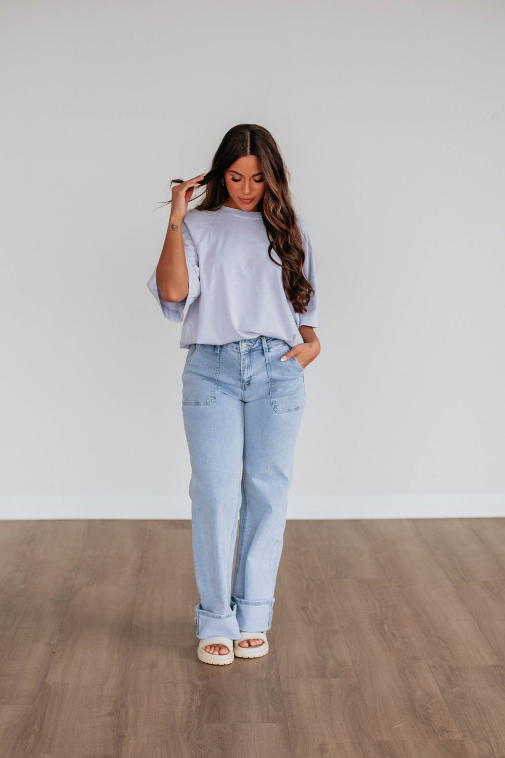 Skylen Oversized Tee - Lavender