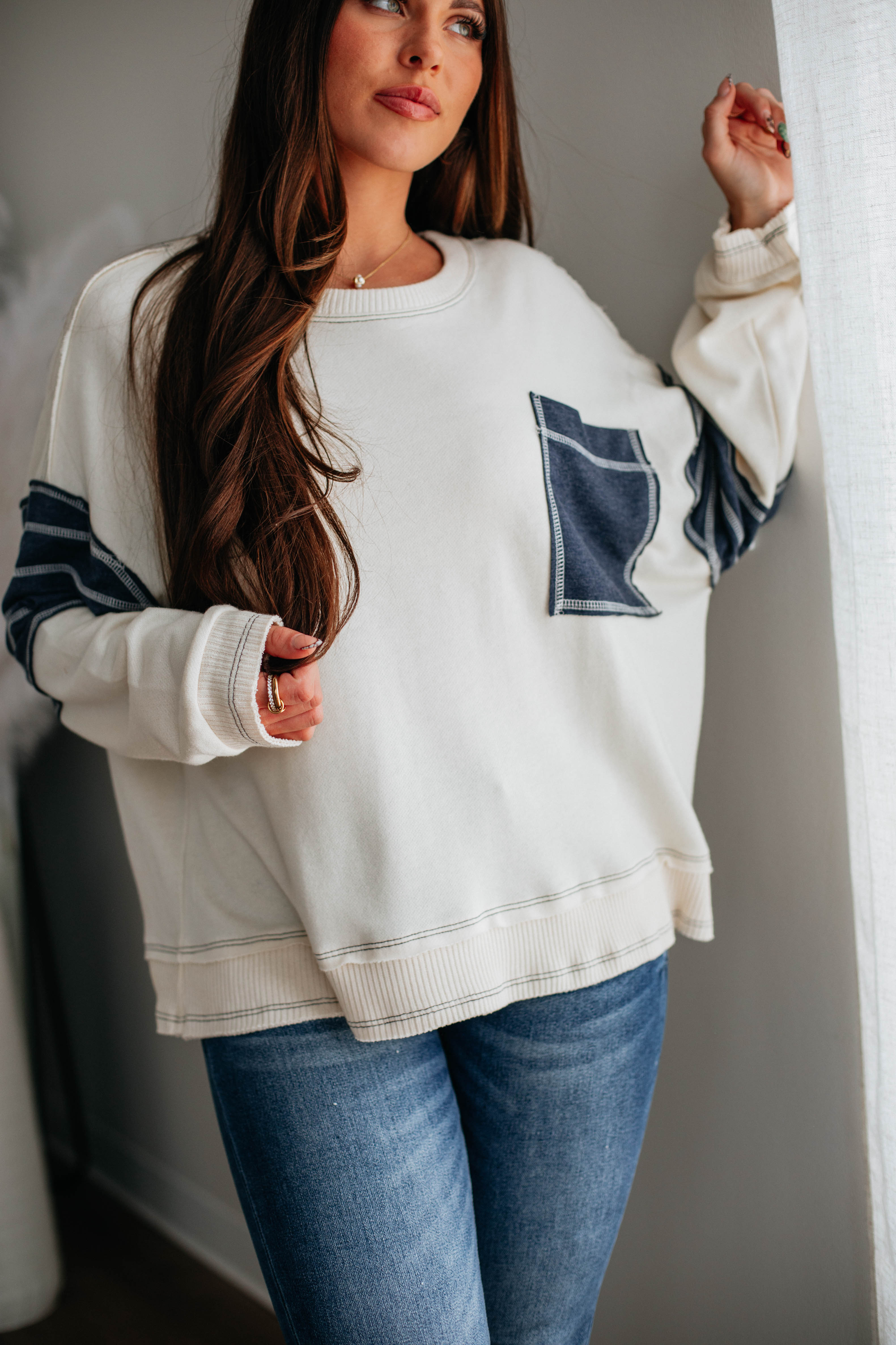 McKinley Striped Crewneck