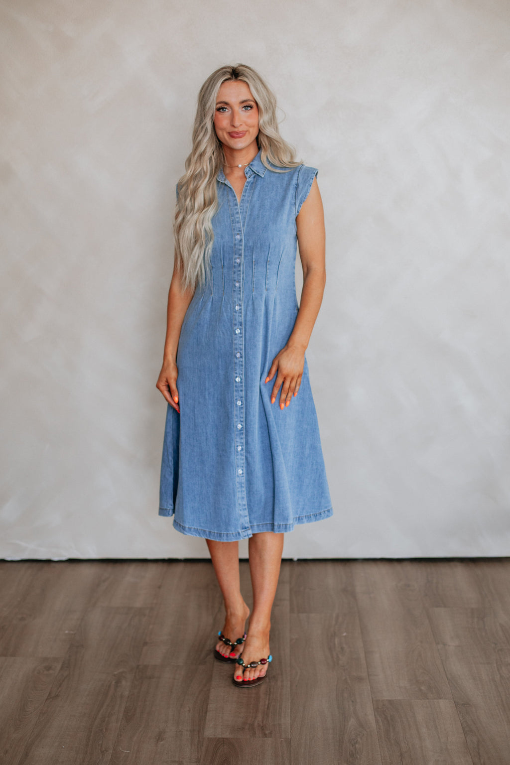 Apryl Denim Dress