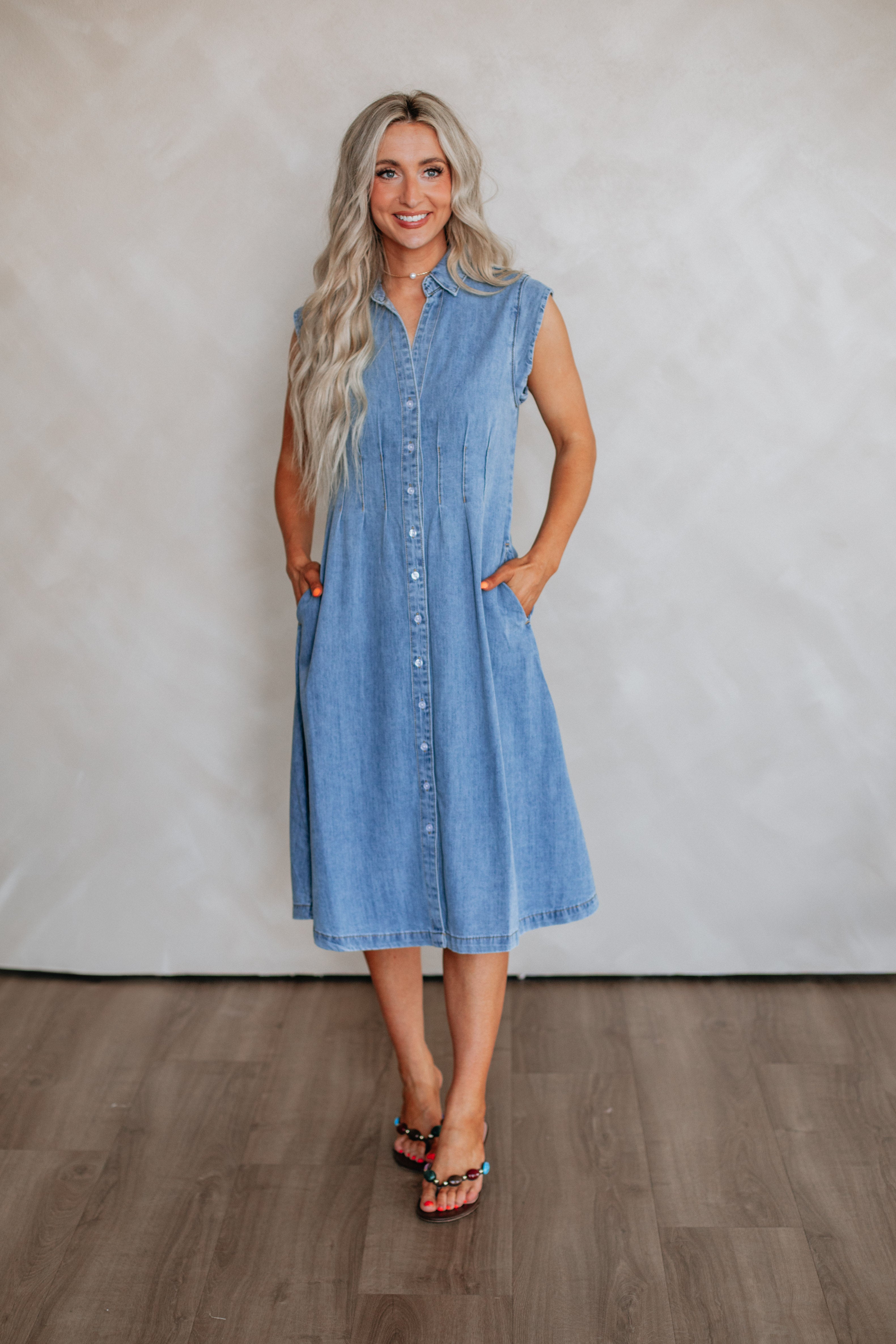 Apryl Denim Dress