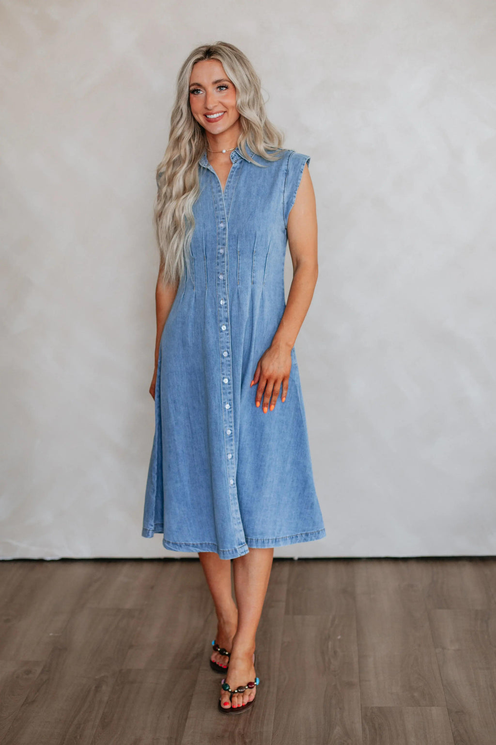 Apryl Denim Dress