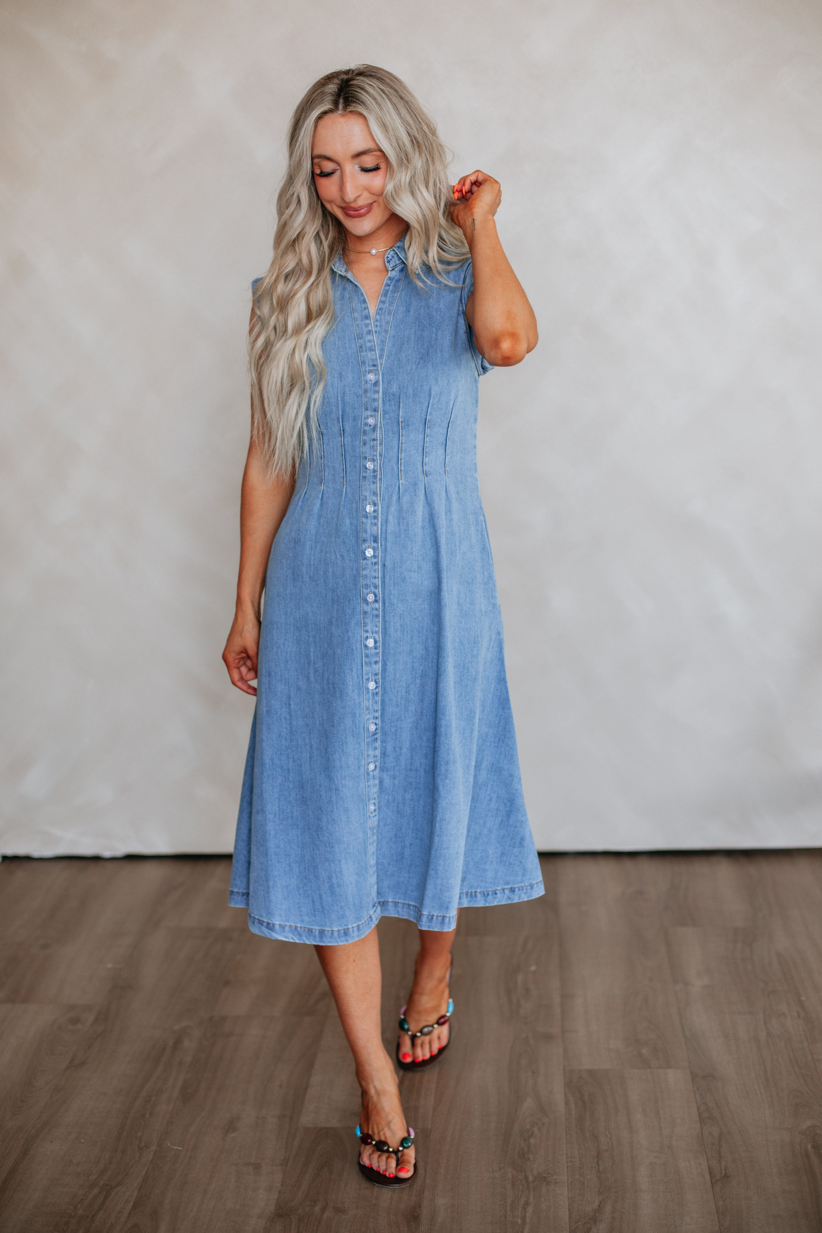 Apryl Denim Dress